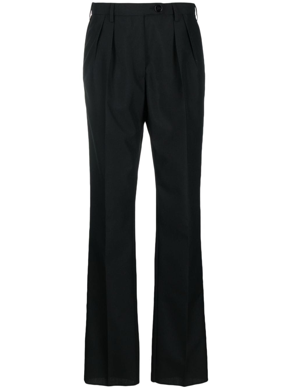 Gabriele Pasini Wool Blend Trousers In Black