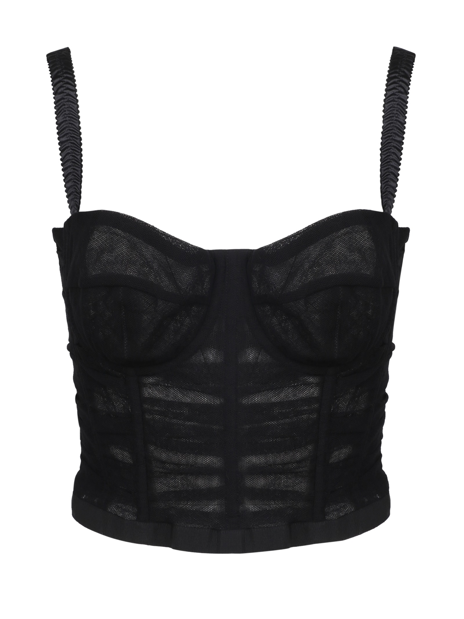 Dolce & Gabbana Black Bustier Top