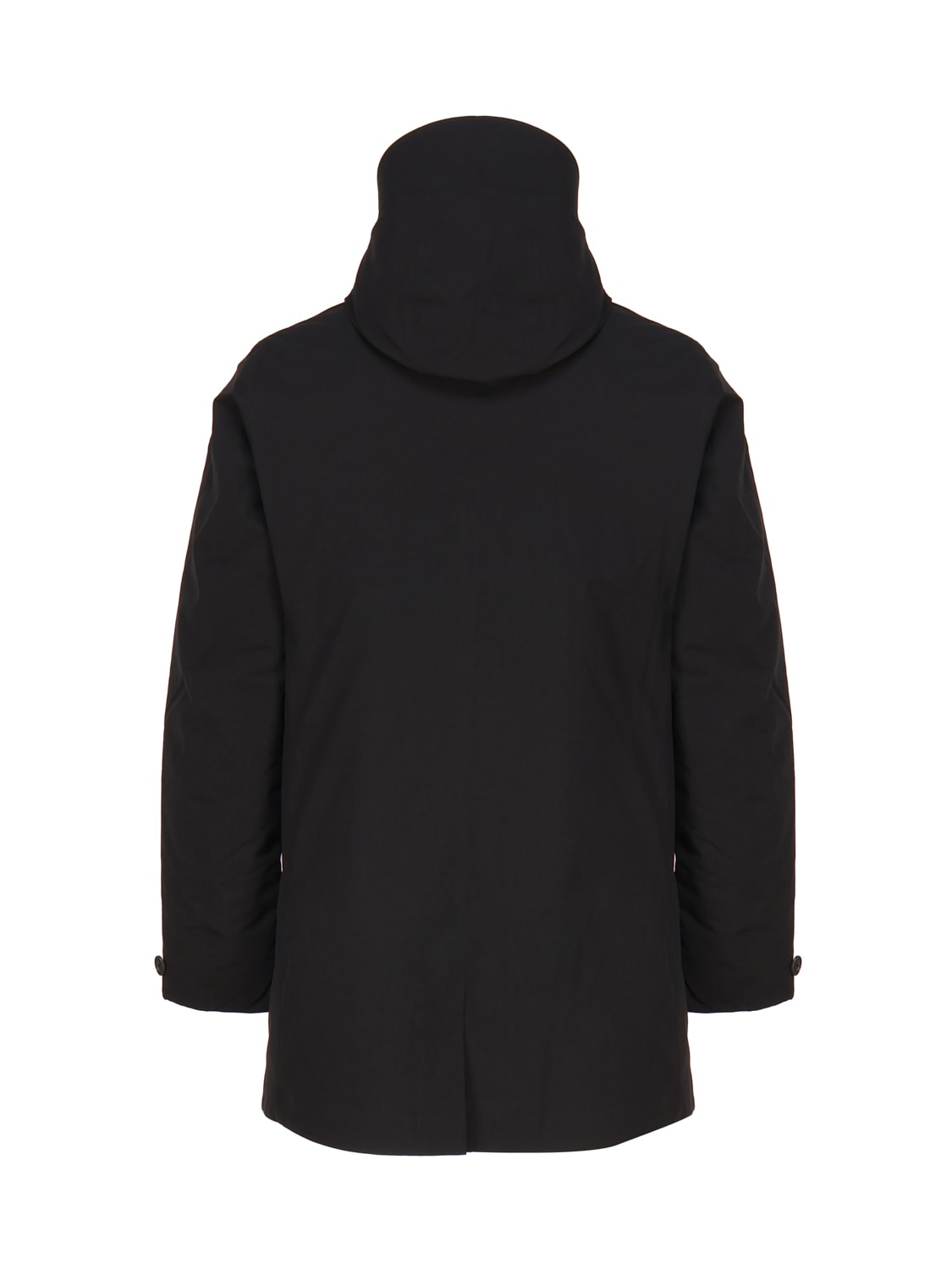 Shop Save The Duck Coat With Hood In Black