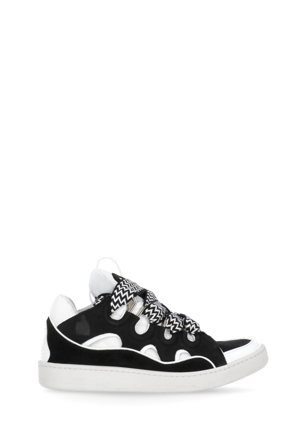 Shop Lanvin Curb Sneakers In Black