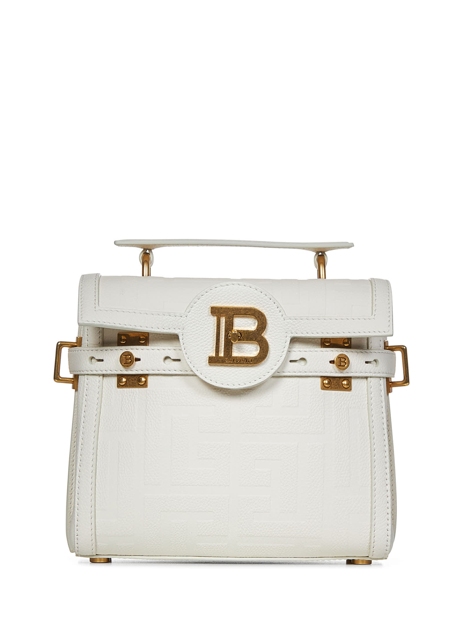 Shop Balmain Paris B-buzz 23 Tote In White