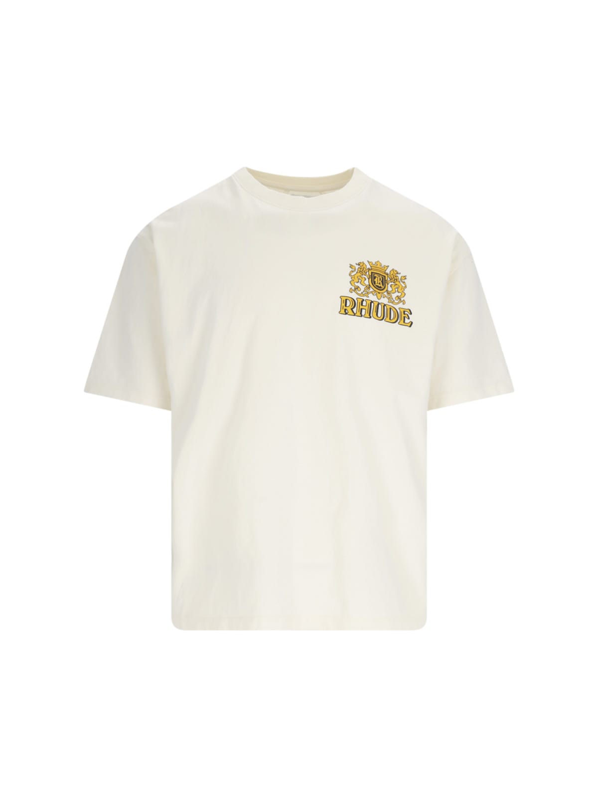 Shop Rhude Cresta Cigar T-shirt In White