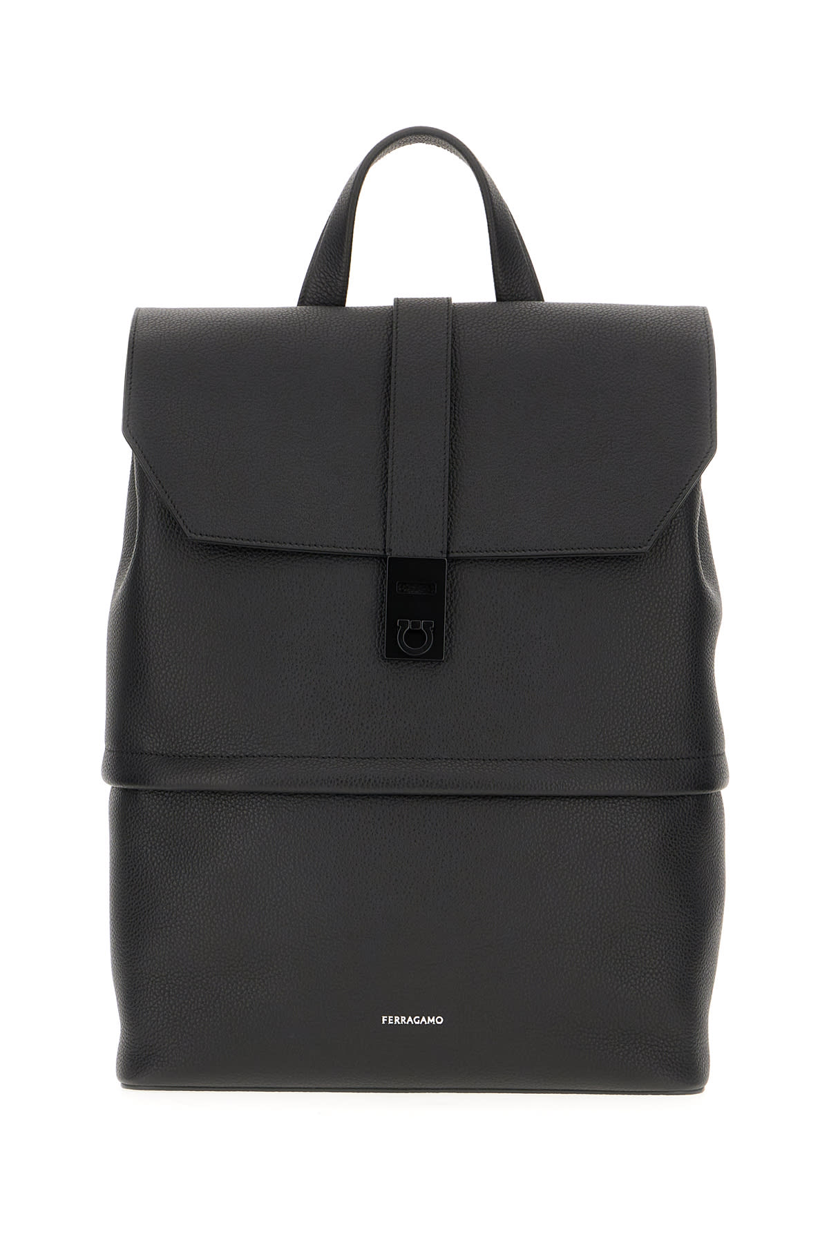 Black Leather Backpack