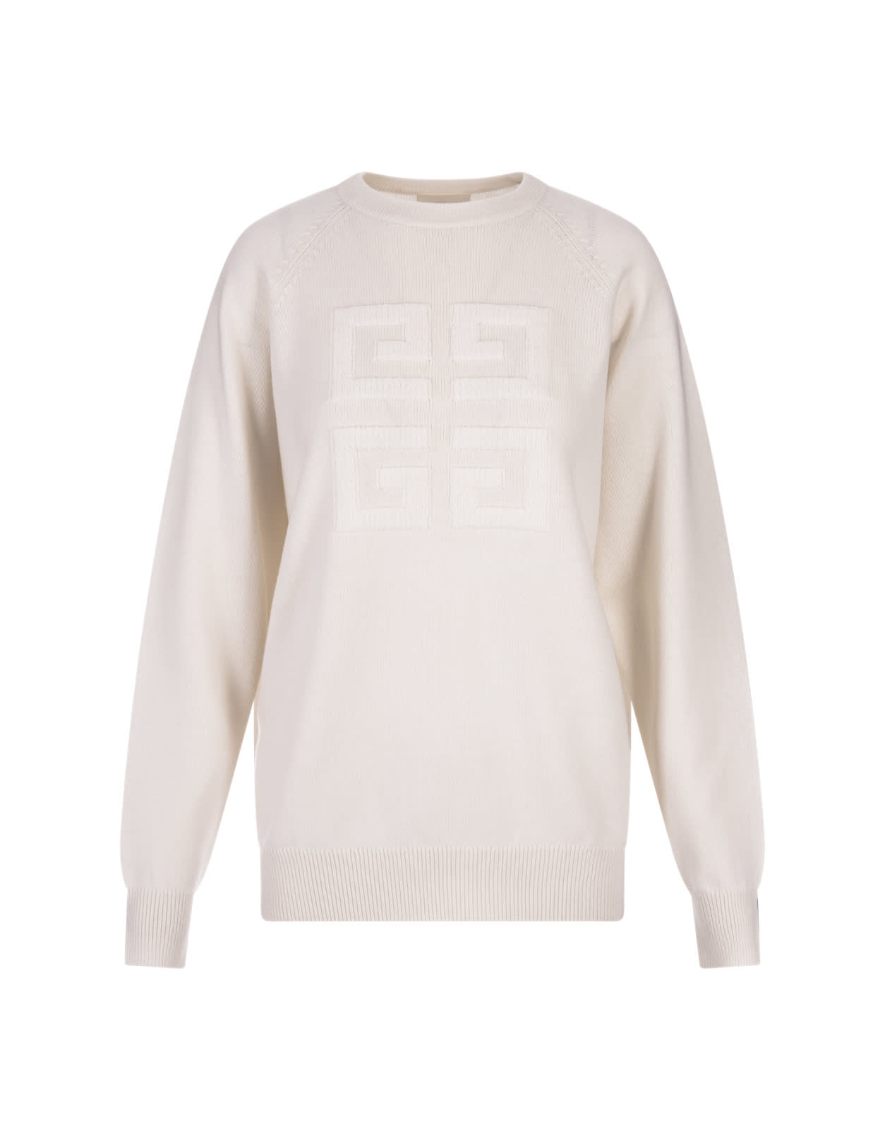 Givenchy Ivory 4g Cashmere Pullover In White