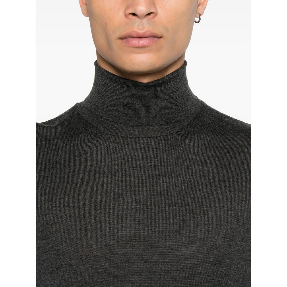 Fedeli Turtleneck Sweater In Gray