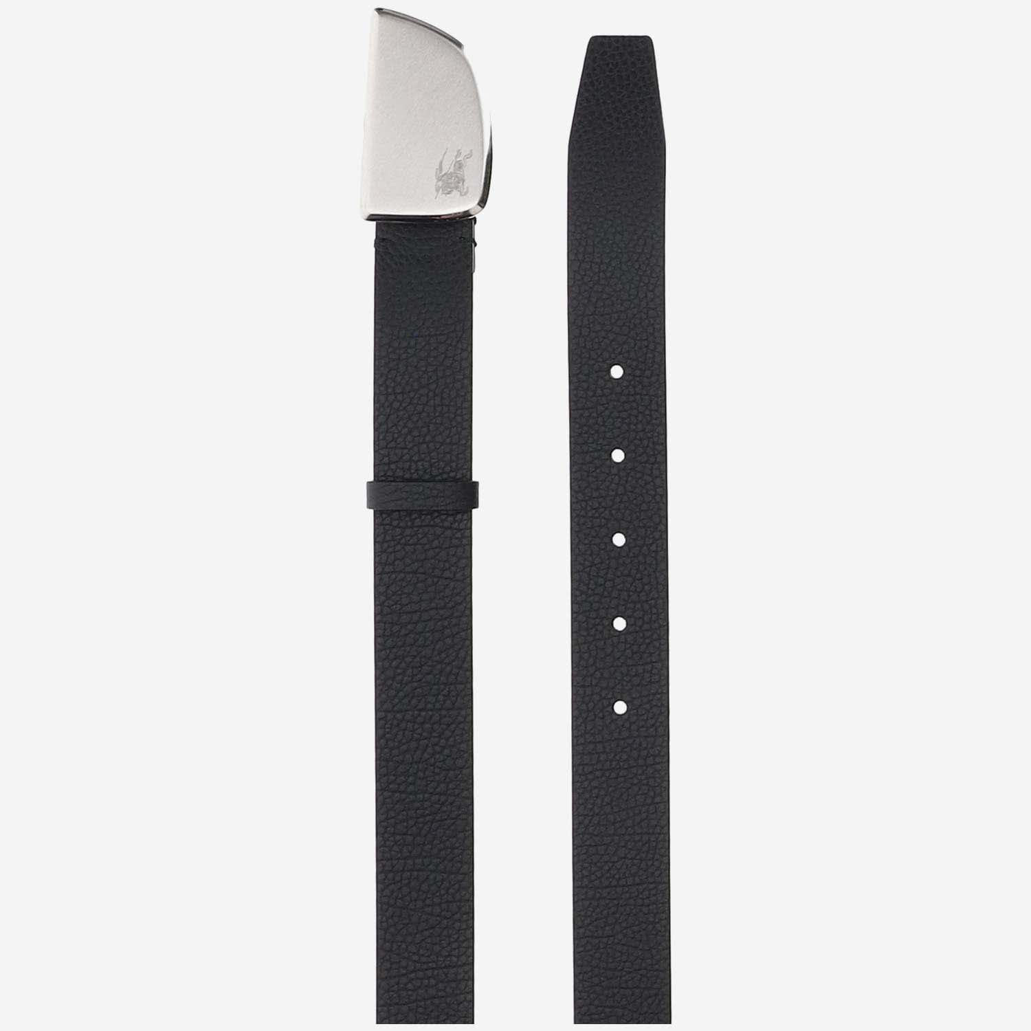 Shop Burberry Leather Shield Belt In Black
