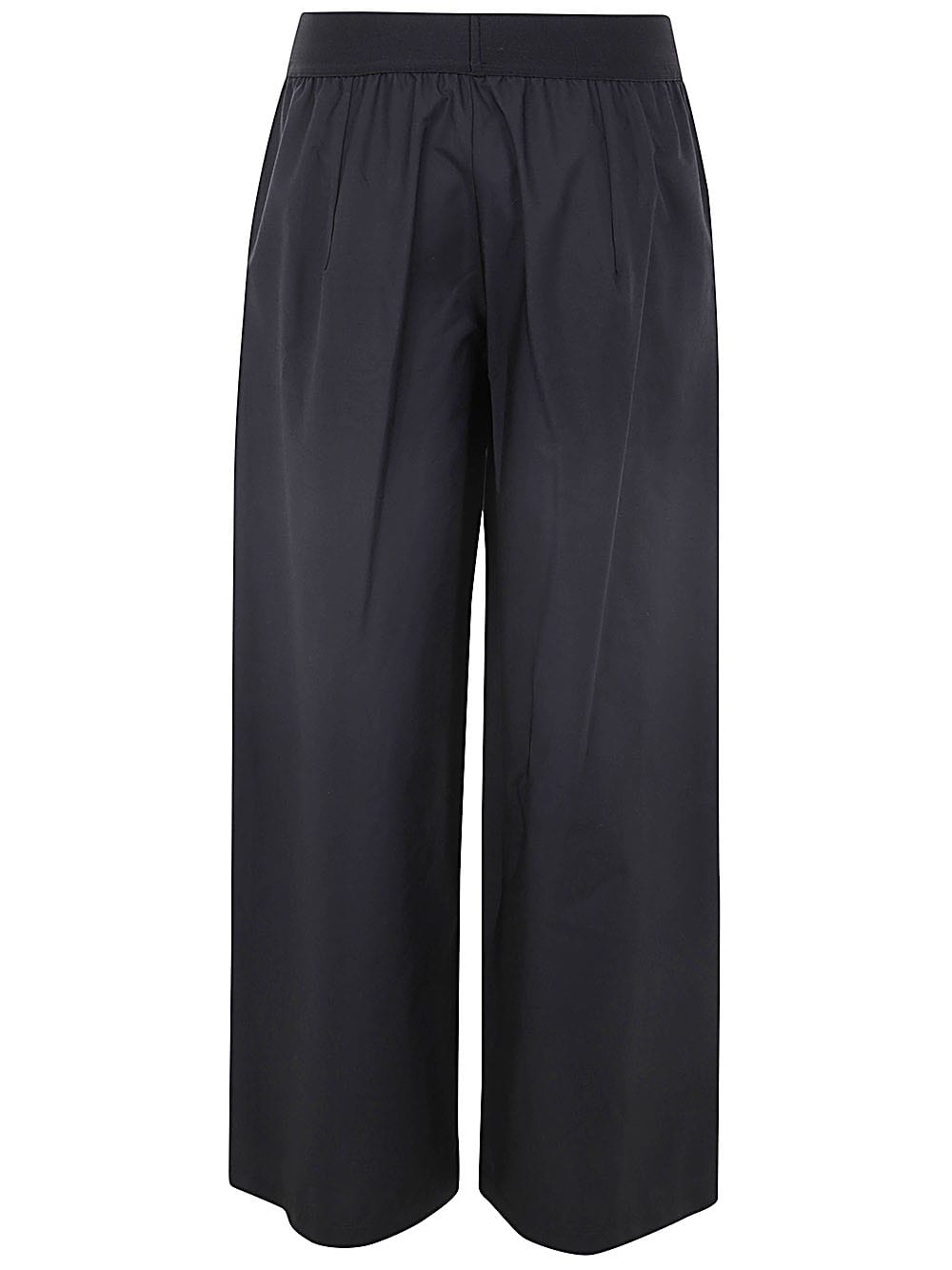 Shop Maria Calderara Long Wide Pants In Black