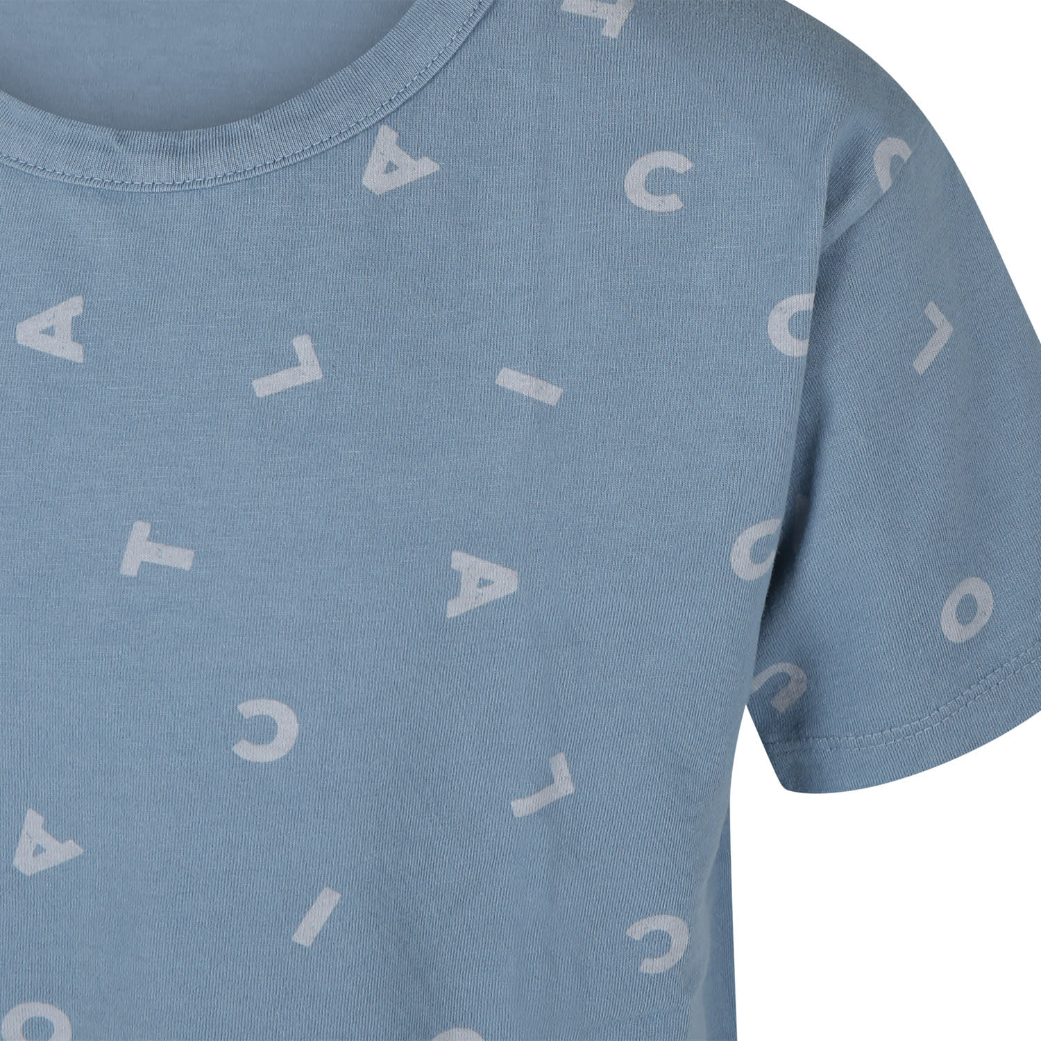 Shop Coco Au Lait Light Blue T-shirt For Kids With Logo