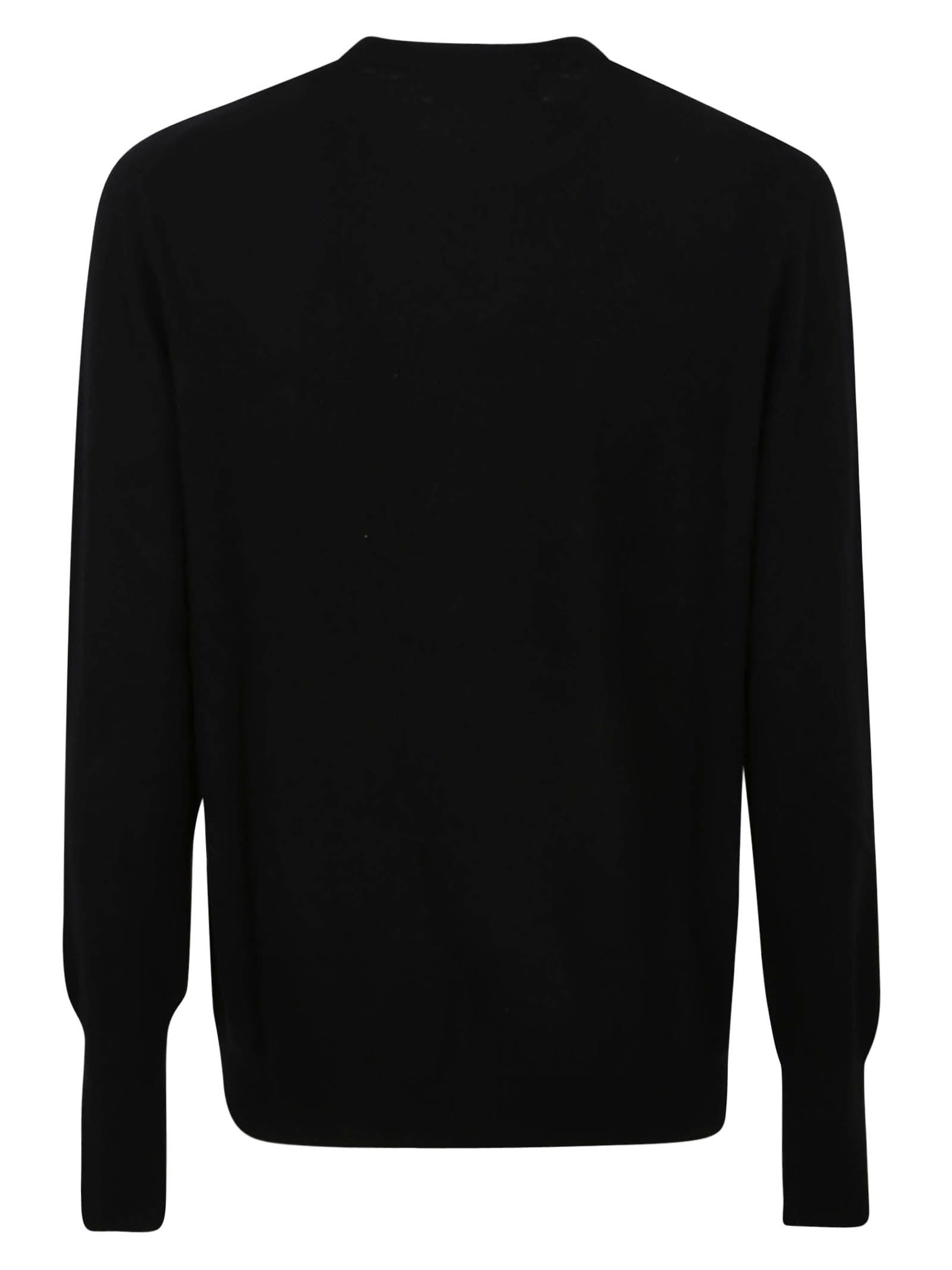 Shop Ballantyne Round Neck Pullover In Black