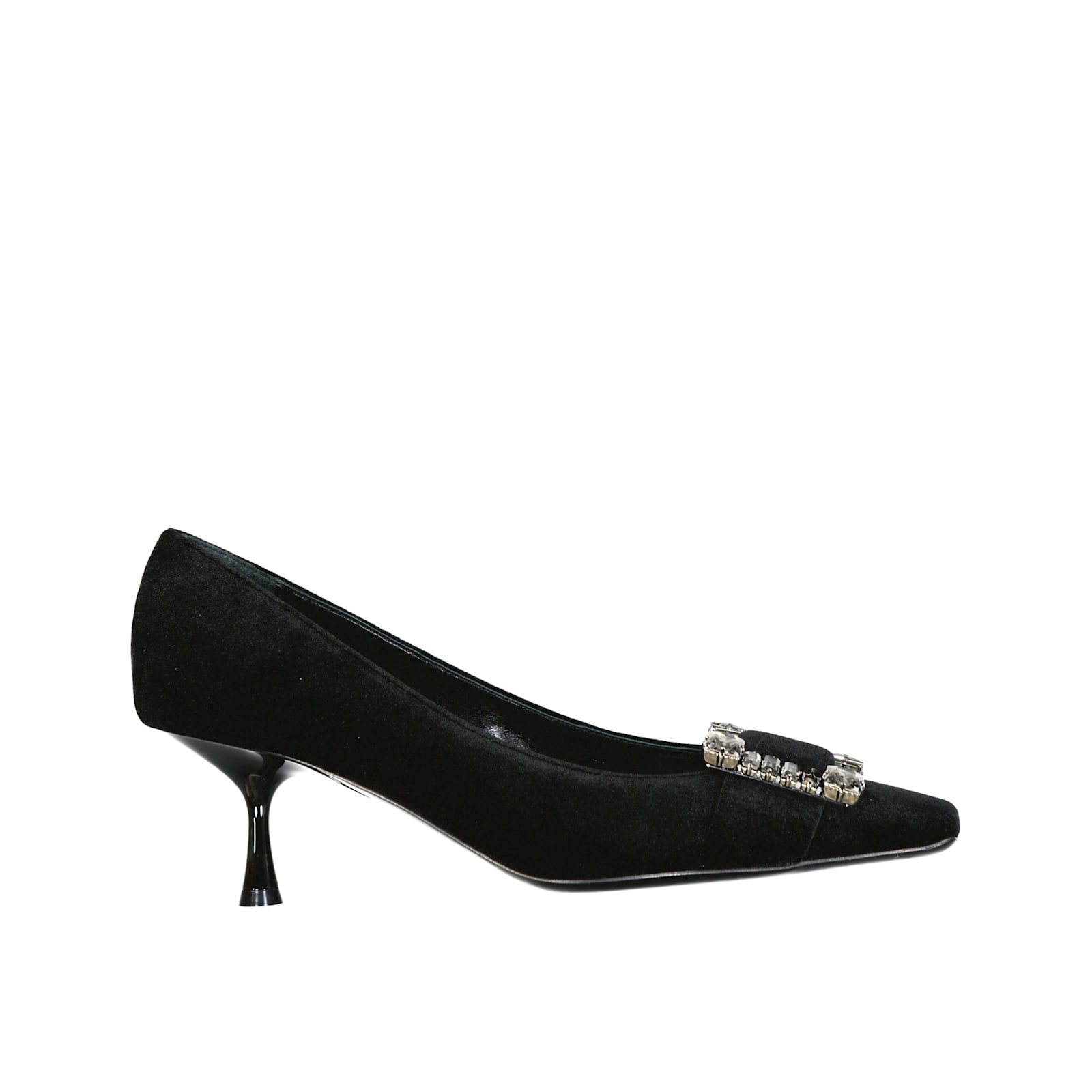 Shop Sergio Rossi Sr Twenty 060 Velvet Pumps In Black