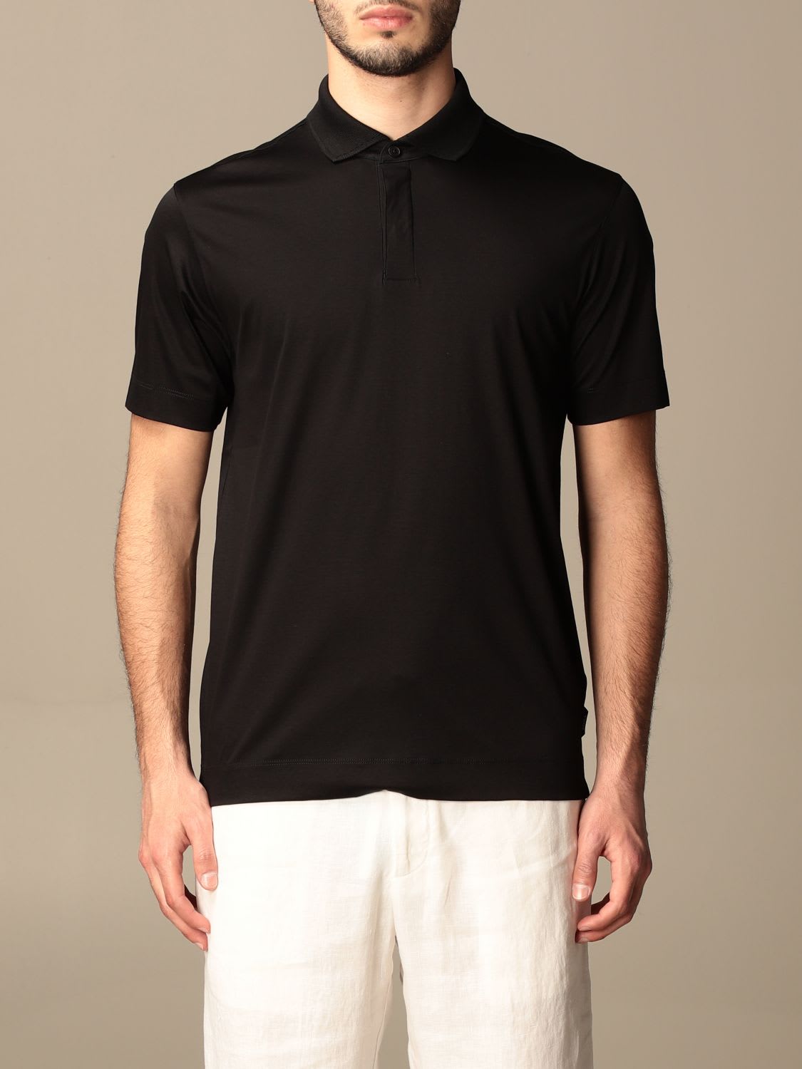 Z Zegna Polo Shirt Z Zegna Basic Polo Shirt In Cotton Jersey