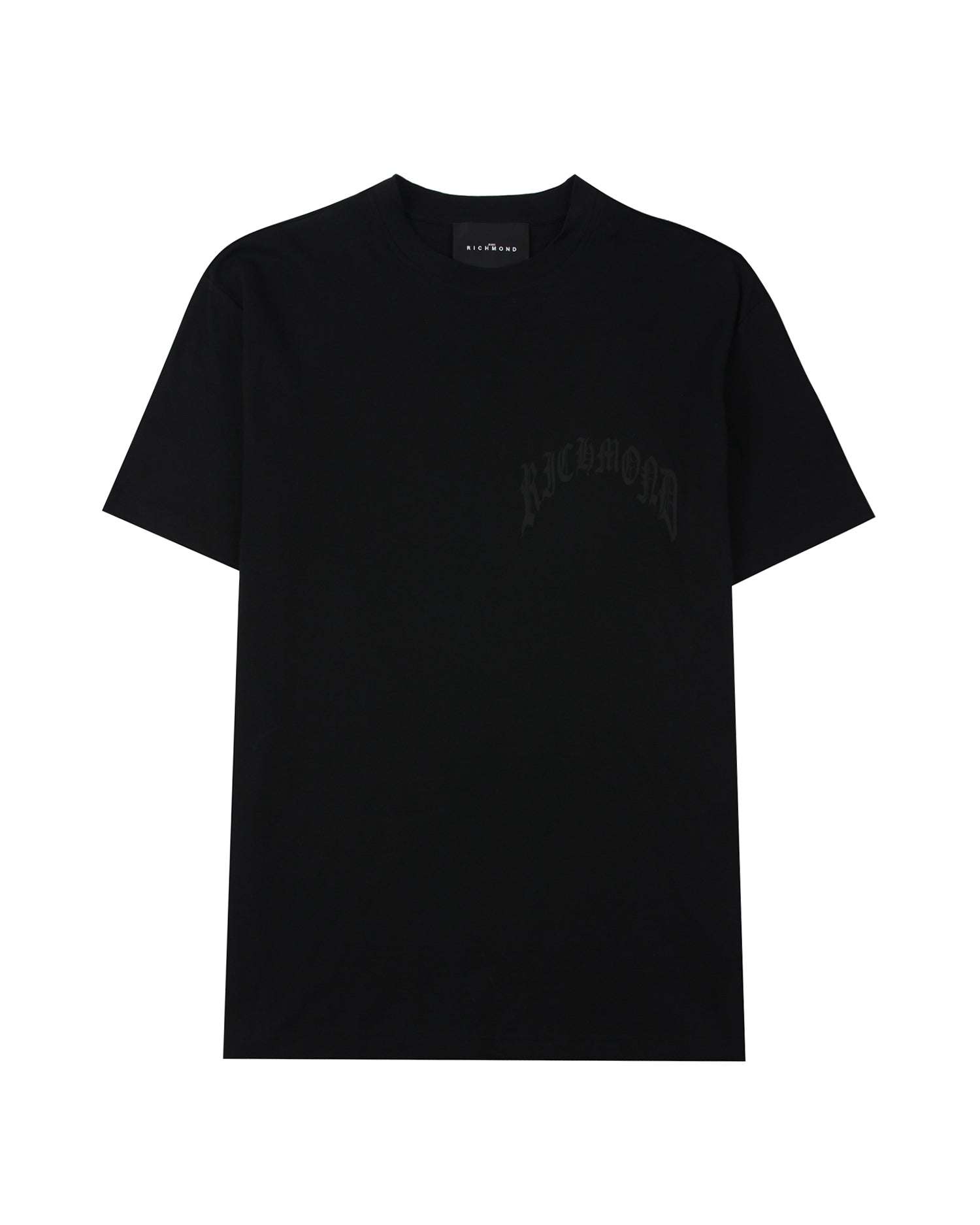John Richmond T-shirt With Logo And Print In Nero