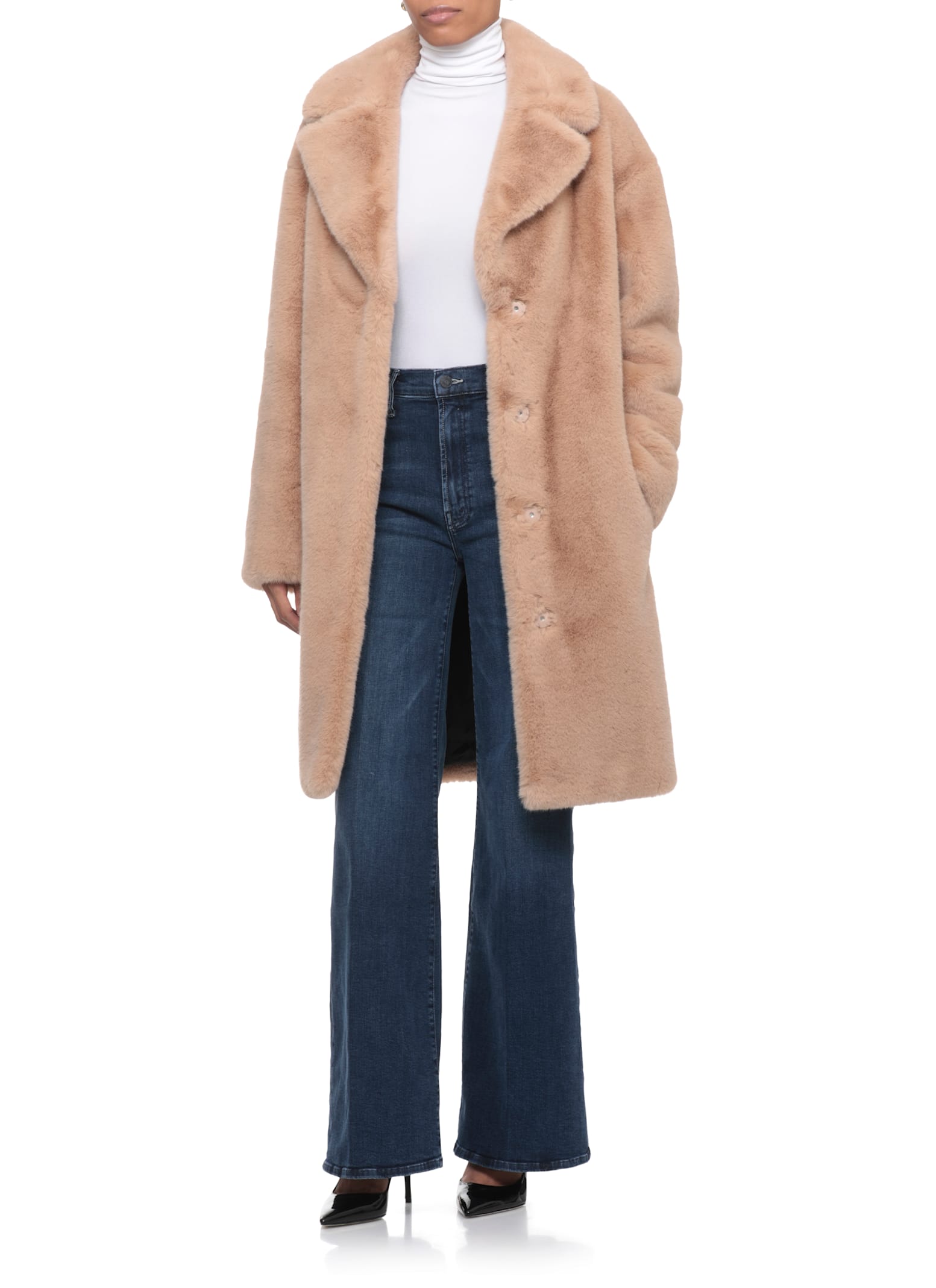 Stand Studio Camille Cocoon Coat In Brown