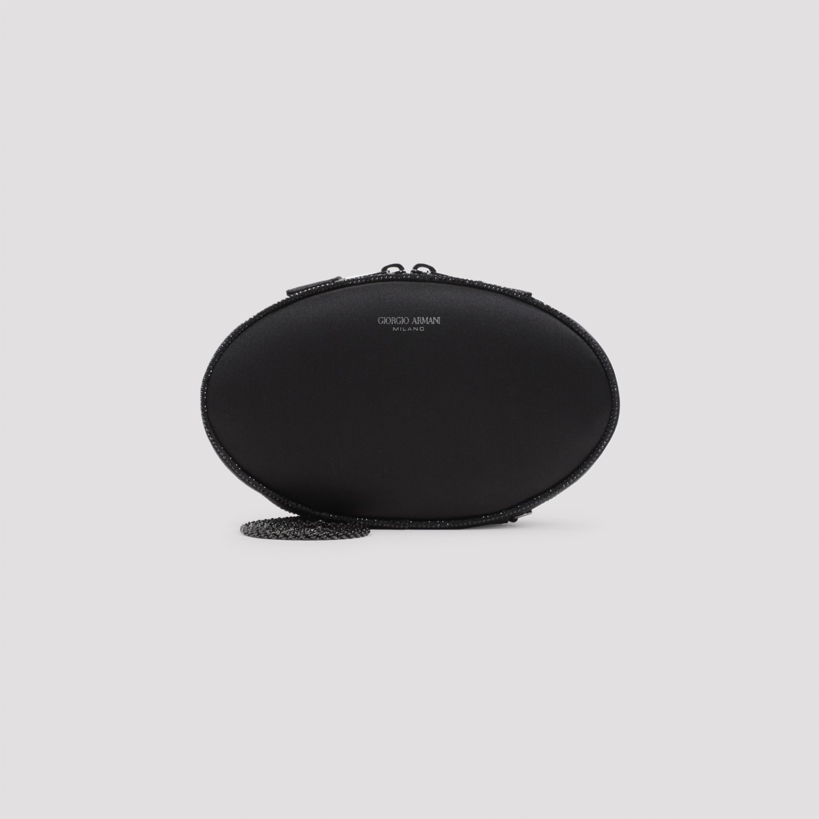 Shop Giorgio Armani Clutch Bag In Nero