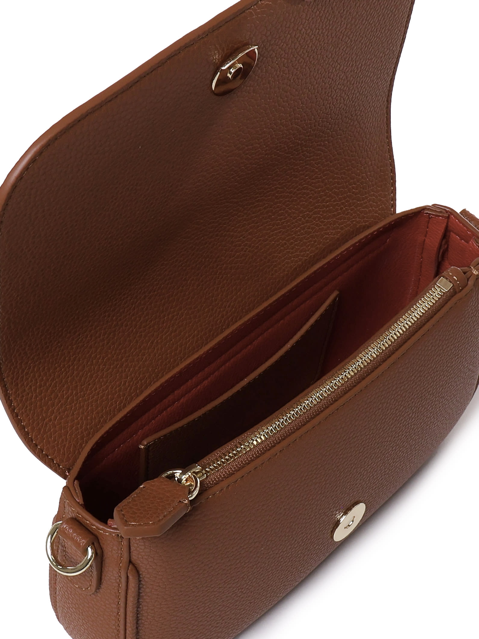 Emporio Armani Deer Print Mini Bag In Cuoio Rosso