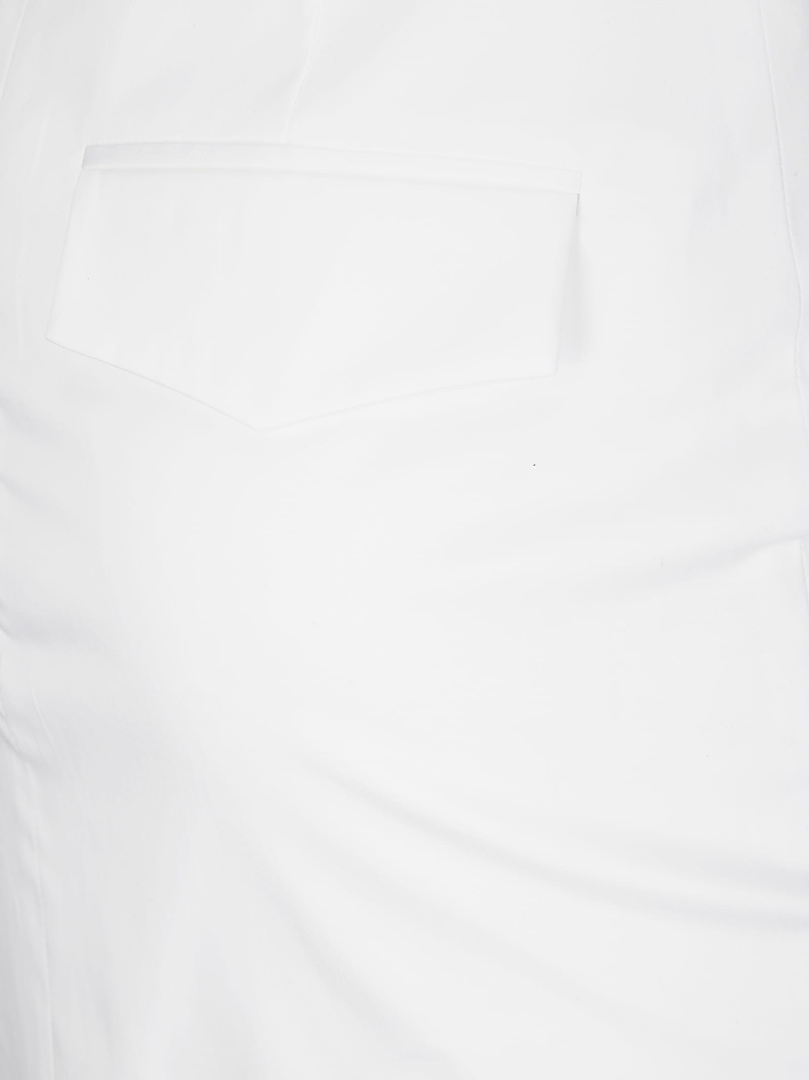 The Latest High-waisted Stretch Cotton Midi Skirt In White
