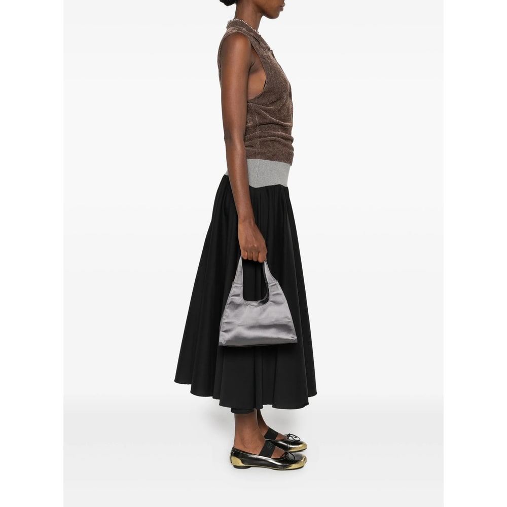 Gimaguas Curved-handle Tote Bag In Silver