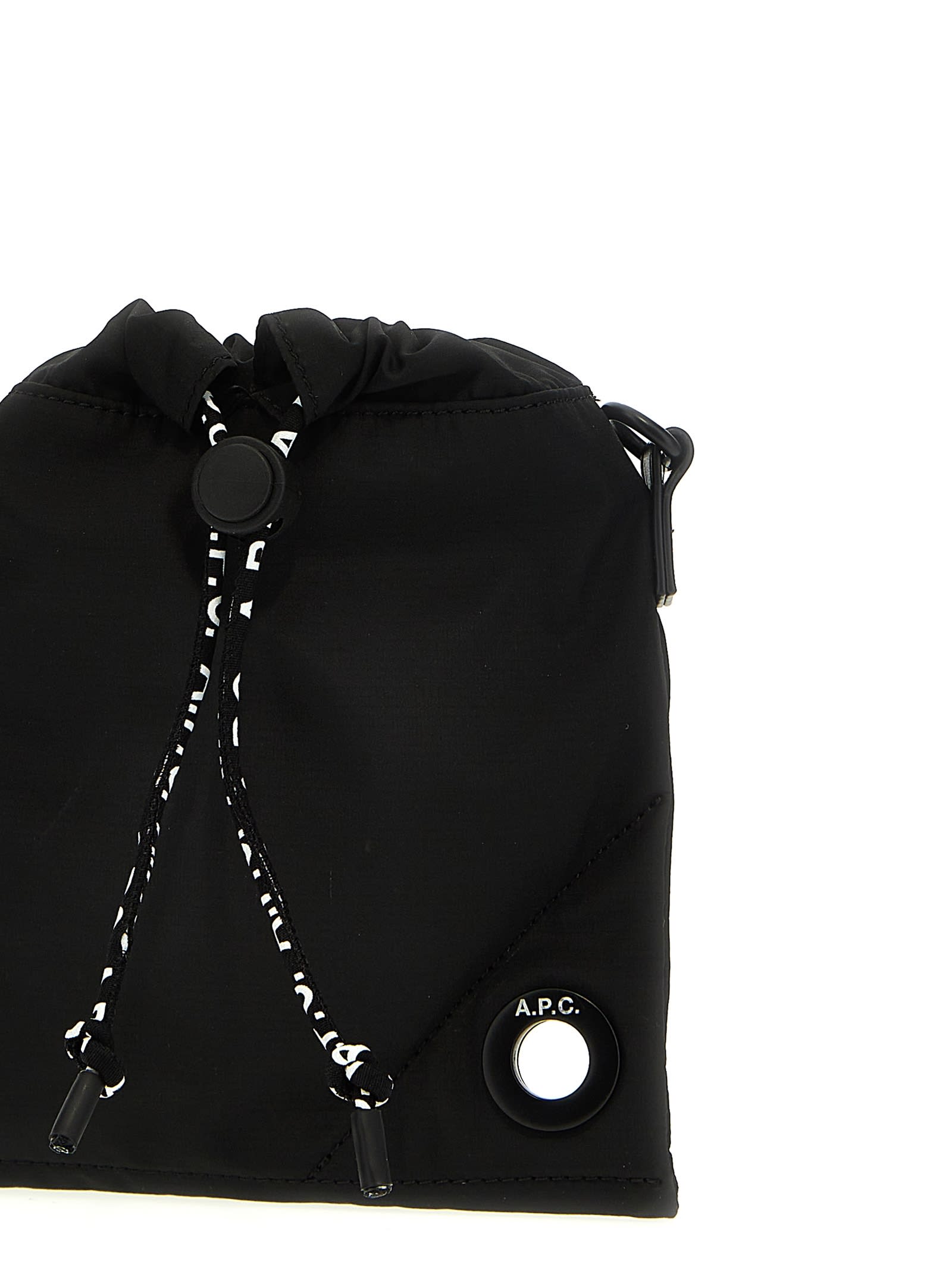 Shop Apc Reset Neck Pouch Crossbody Bag In Black