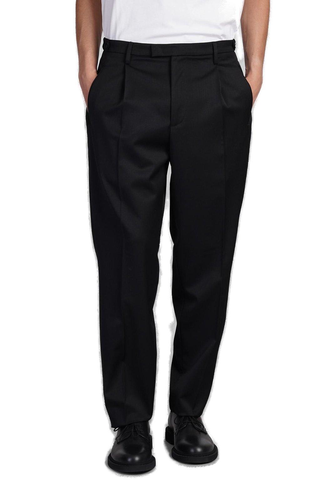 Shop Barena Venezia Masco Straight-leg Trousers In Black