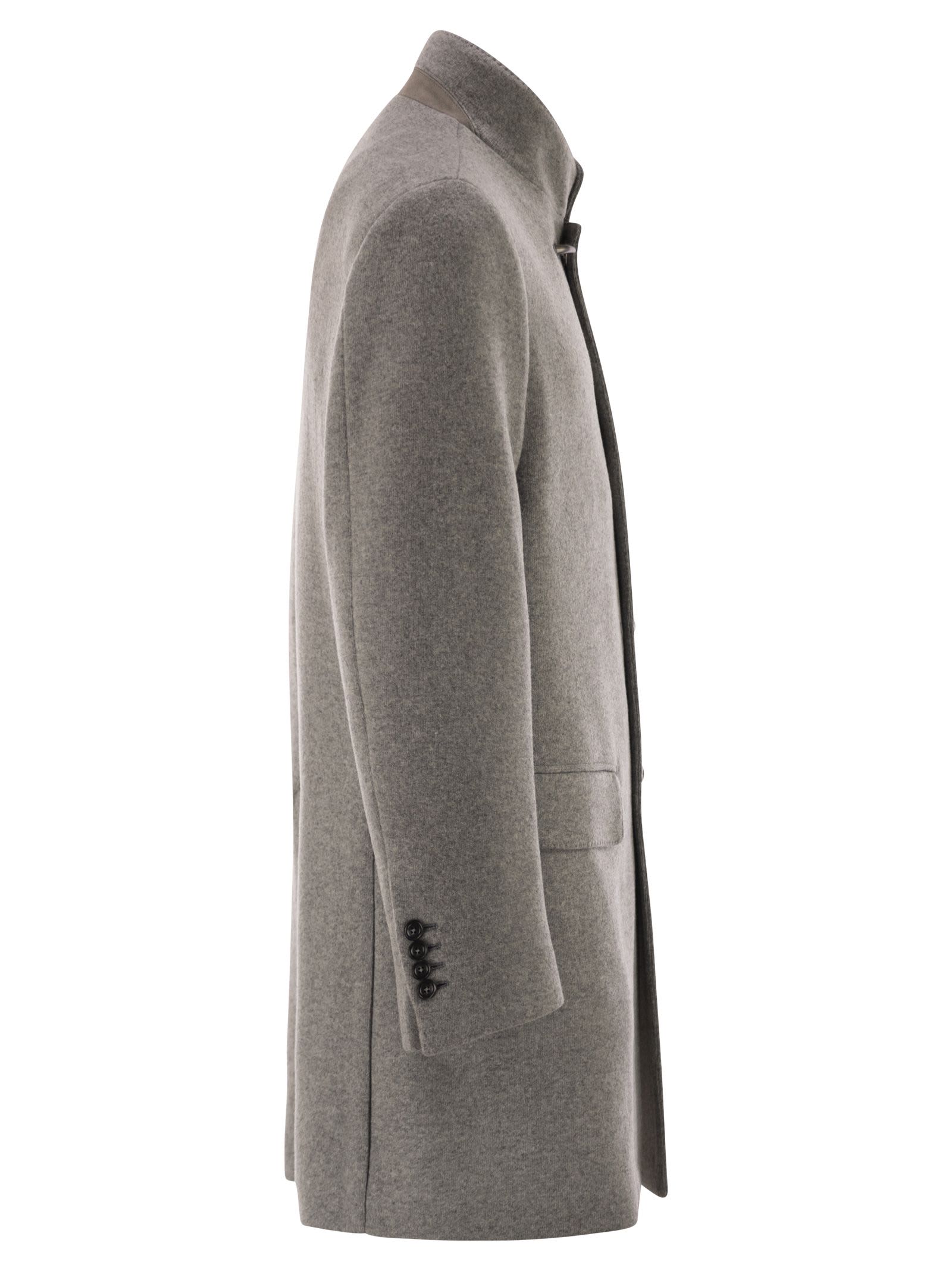 Fay Wool Coat In Gray