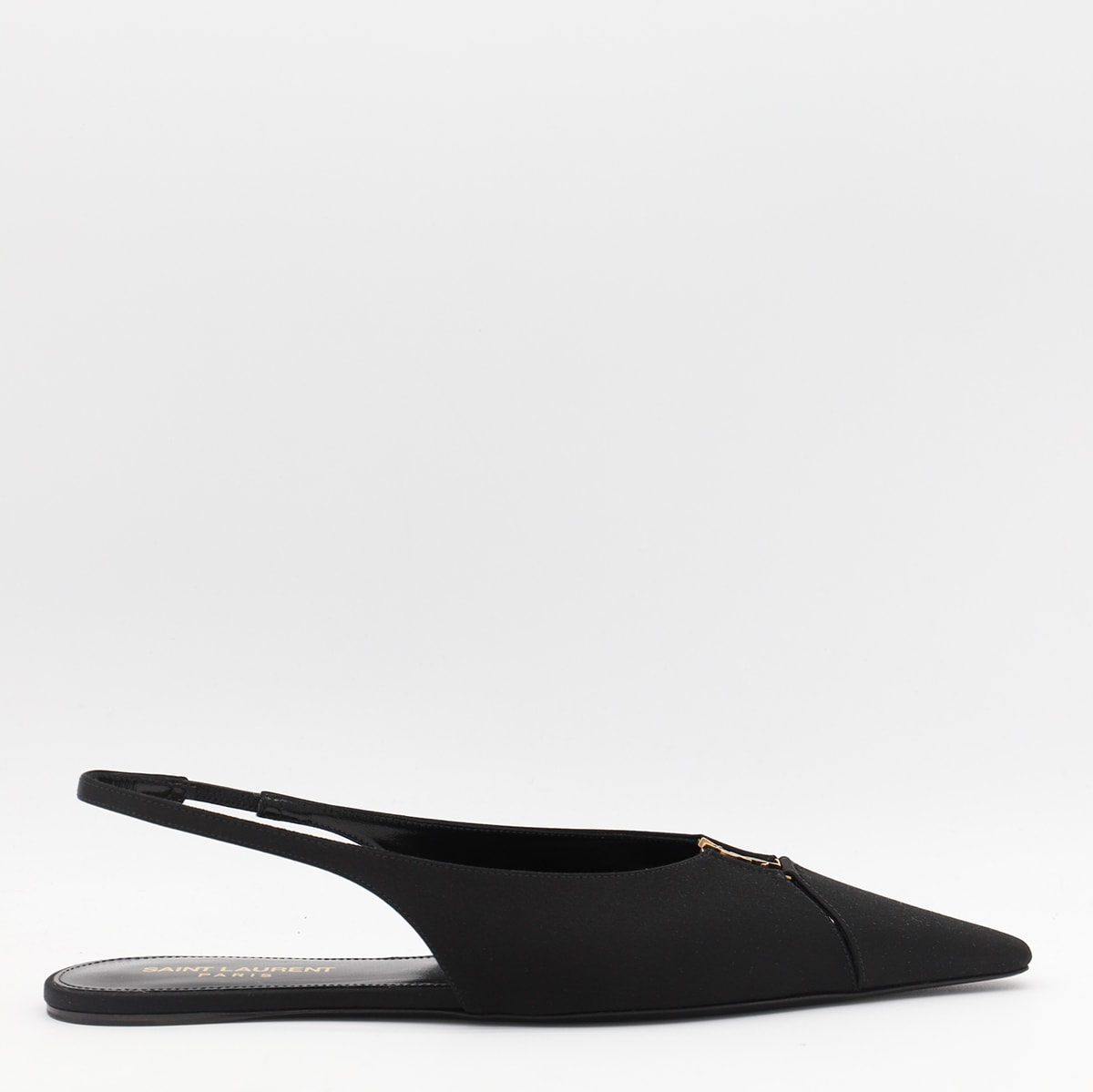 Shop Saint Laurent Black Flats