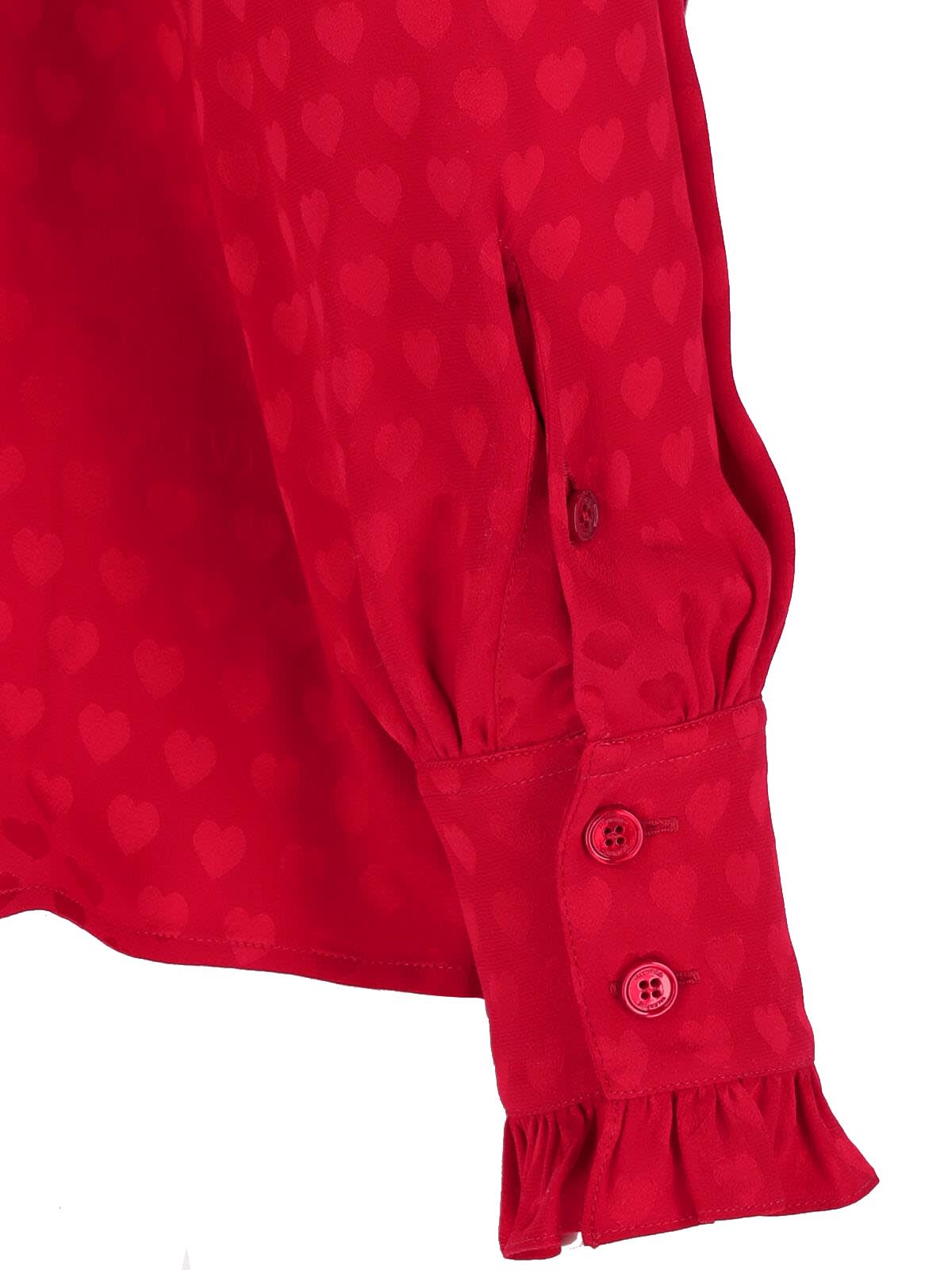 Valentino Schluppenbluse La Cour De Caur Aus Seide In Red