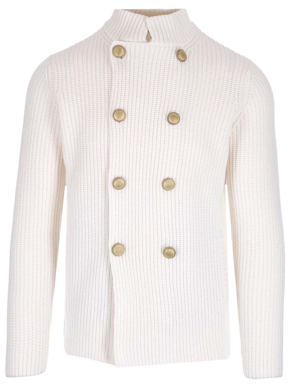 Brunello Cucinelli Double-breasted Knit Cardigan