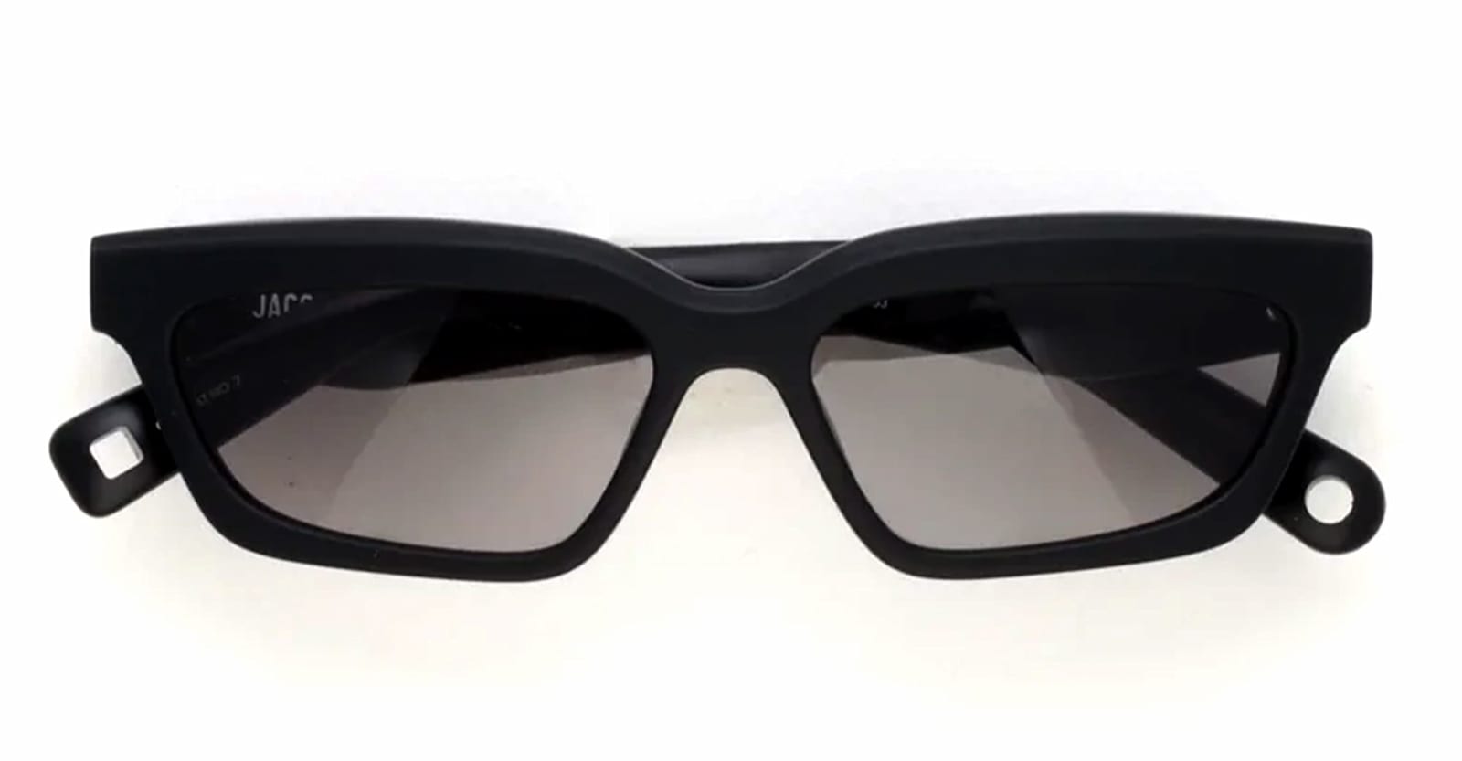 Jacquemus Salon - Matte Black / Grey Lens Sunglasses In Black
