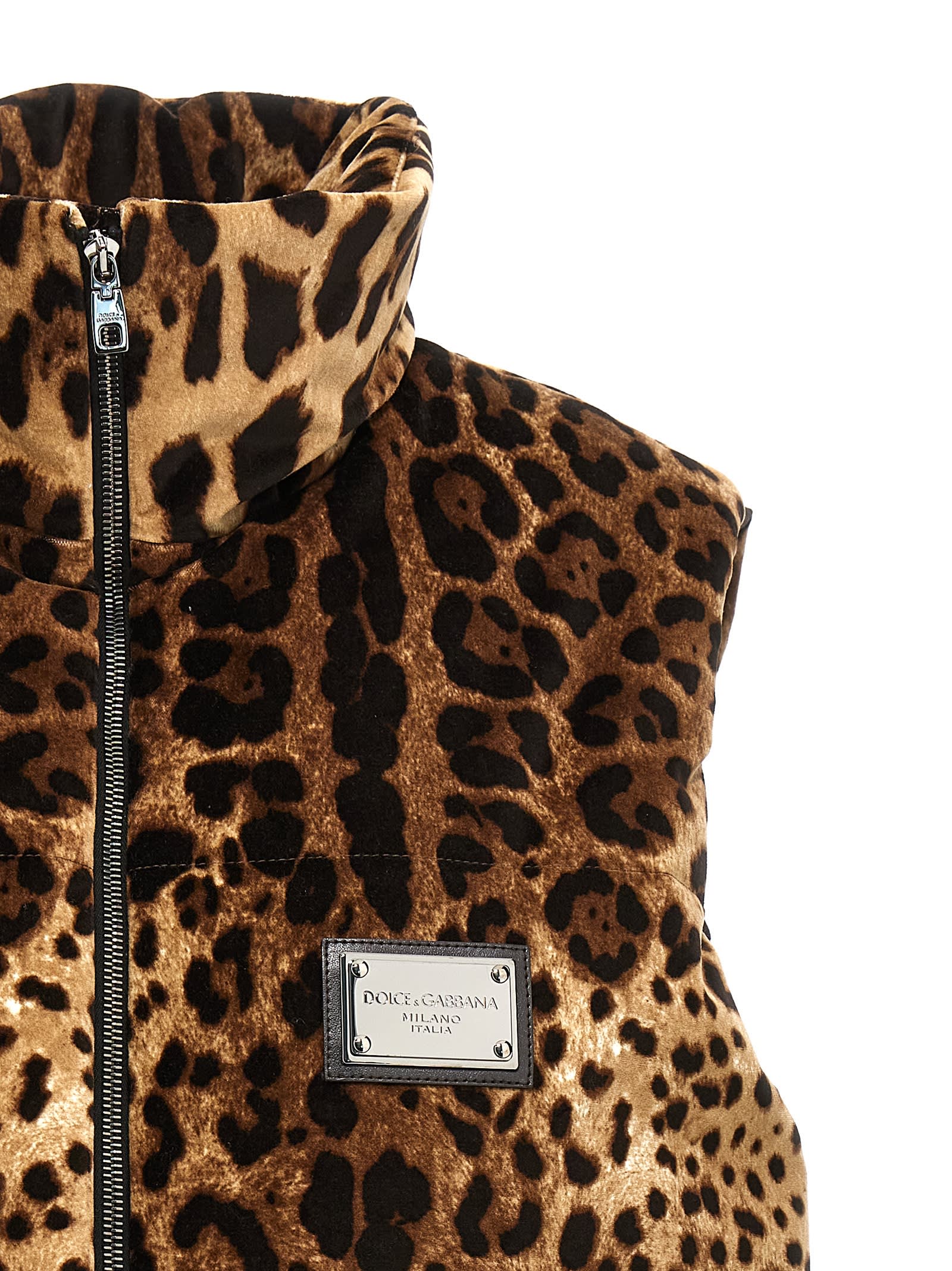 Shop Dolce & Gabbana Animalier Vest In M