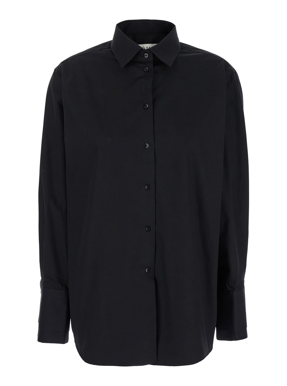 Shop Rohe Shirt With Double Cuff In Black