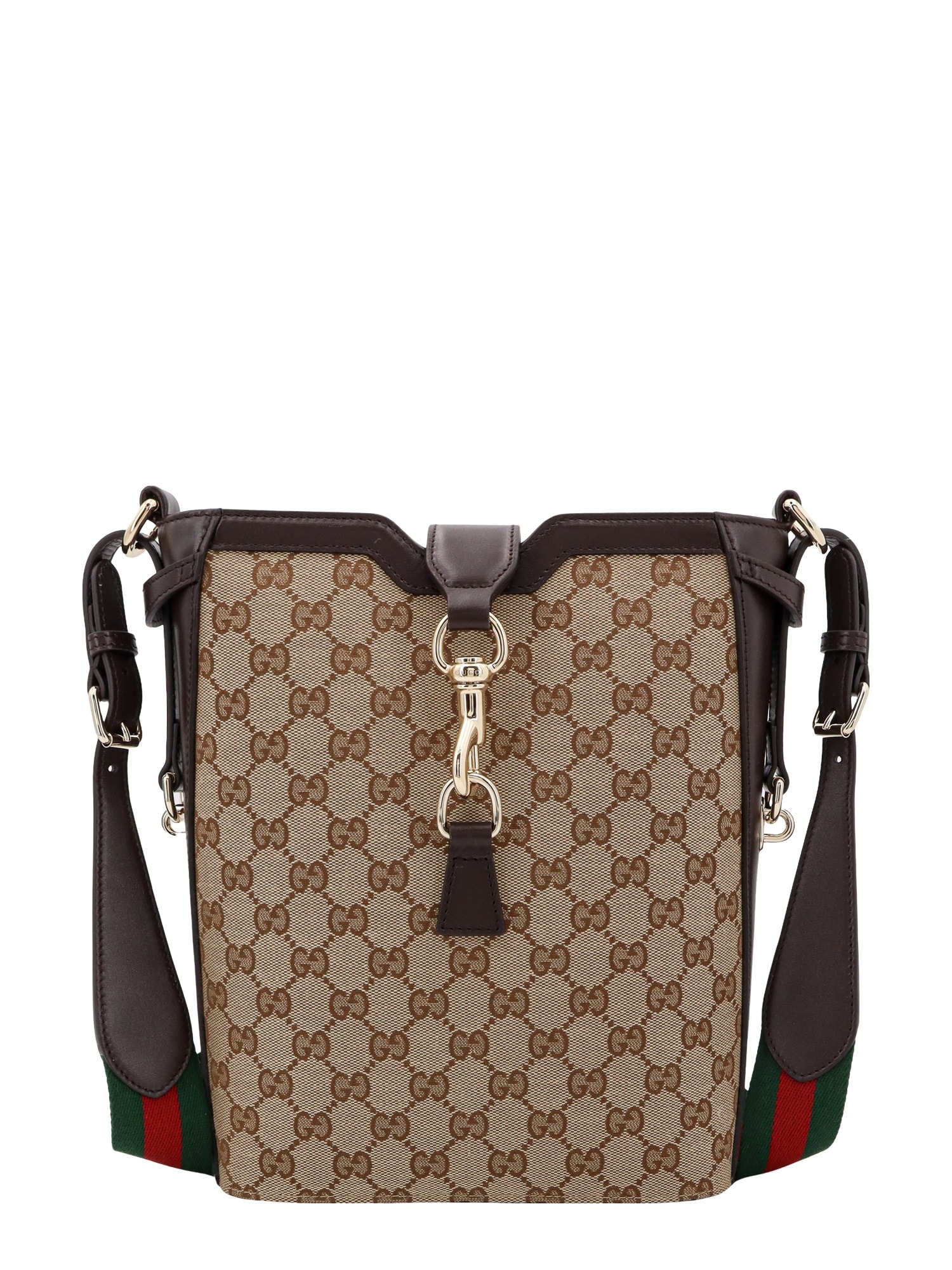 Shop Gucci Bucket Bag In Beige