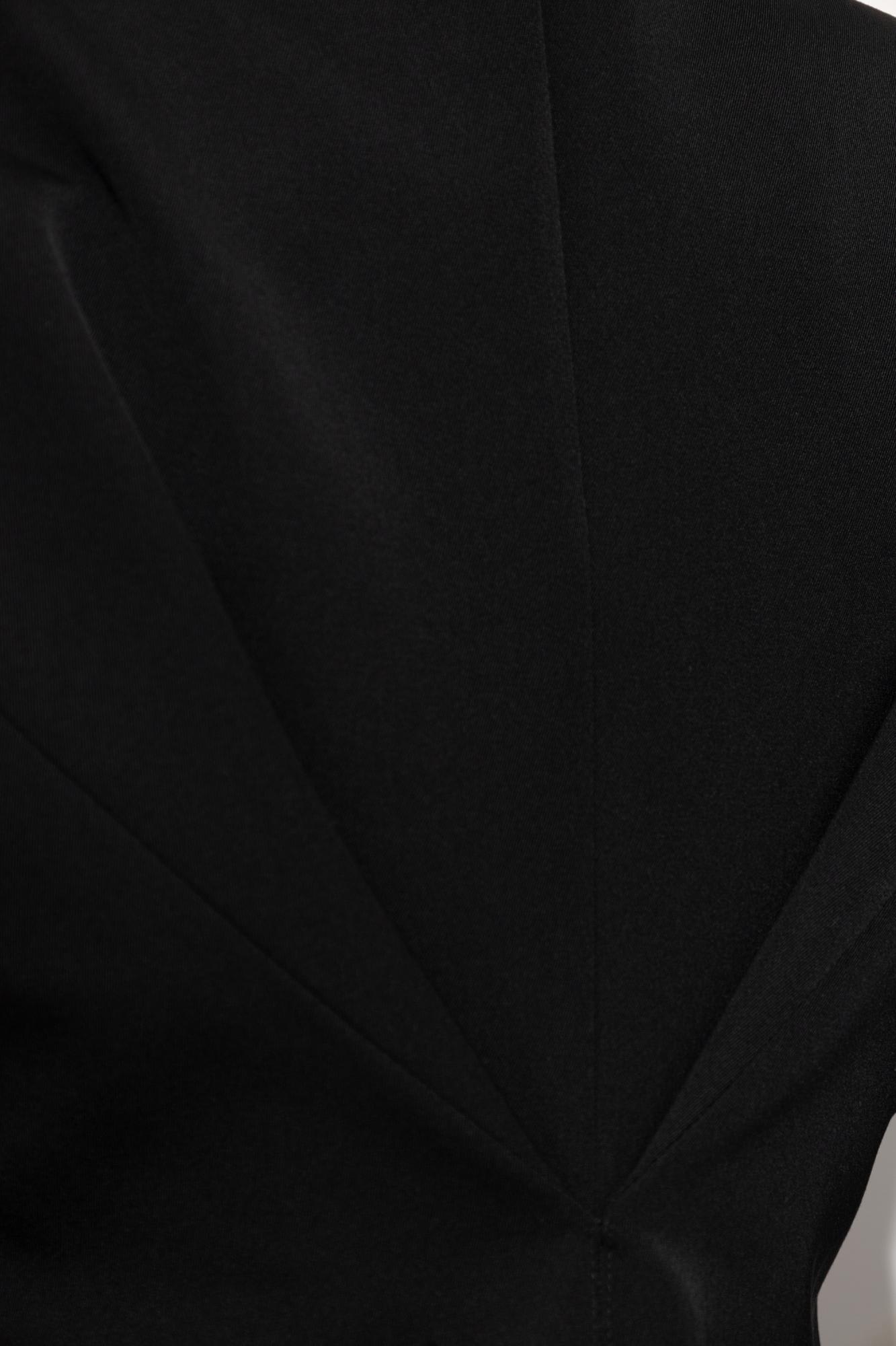 Givenchy Double-breasted Silk-blend Satin-trimmed Wool-twill Blazer In Black