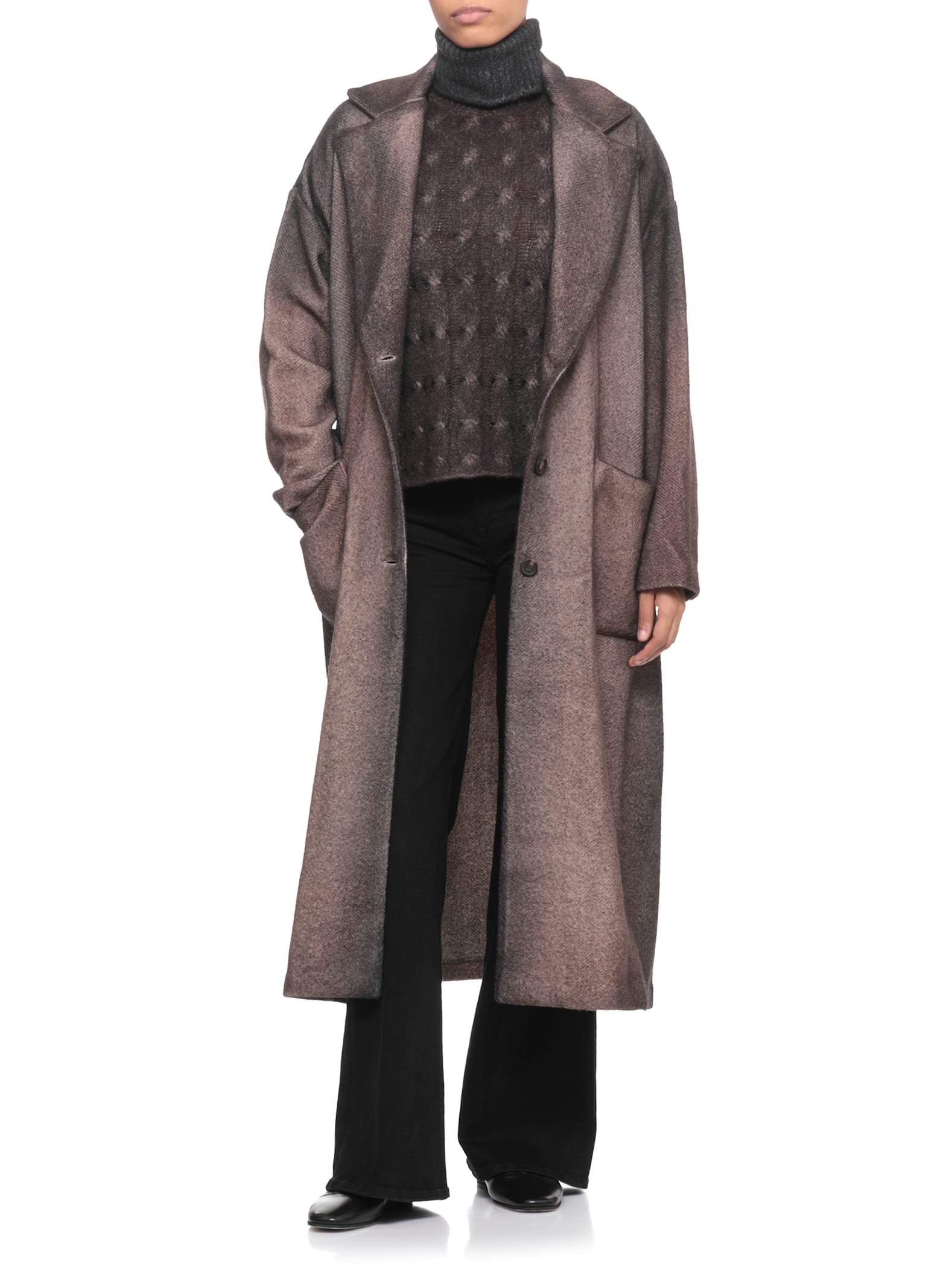 Avant Toi Cashmere And Silk Sweater In Brown