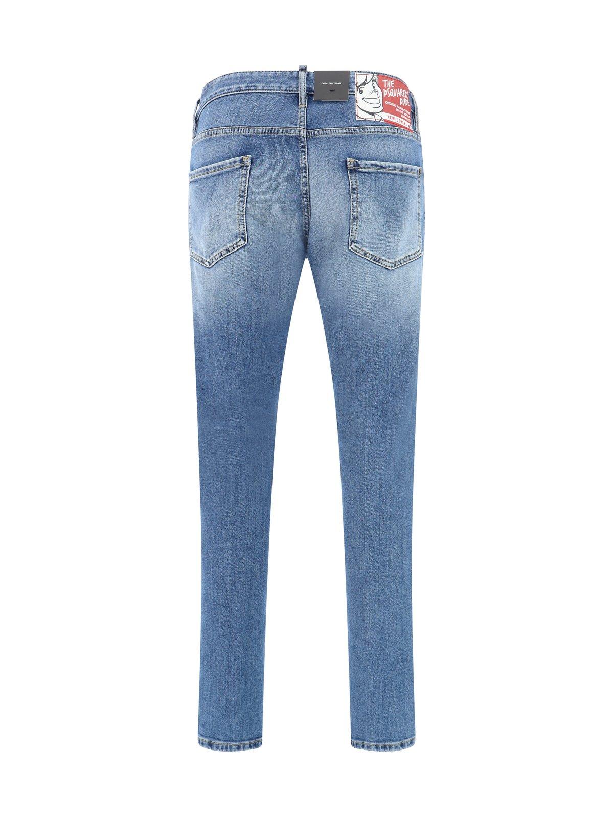 Shop Dsquared2 Straight-leg Distressed Jeans
