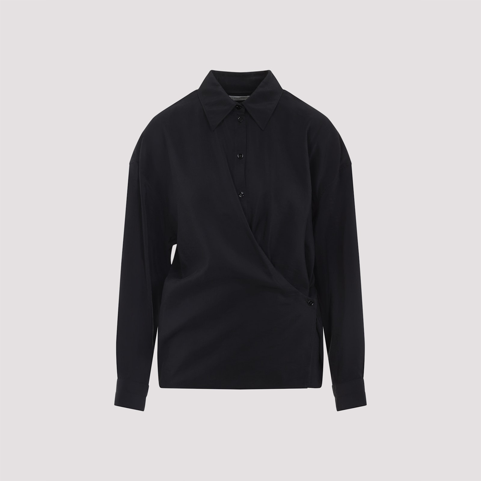 Lemaire Twisted Shirt In Black