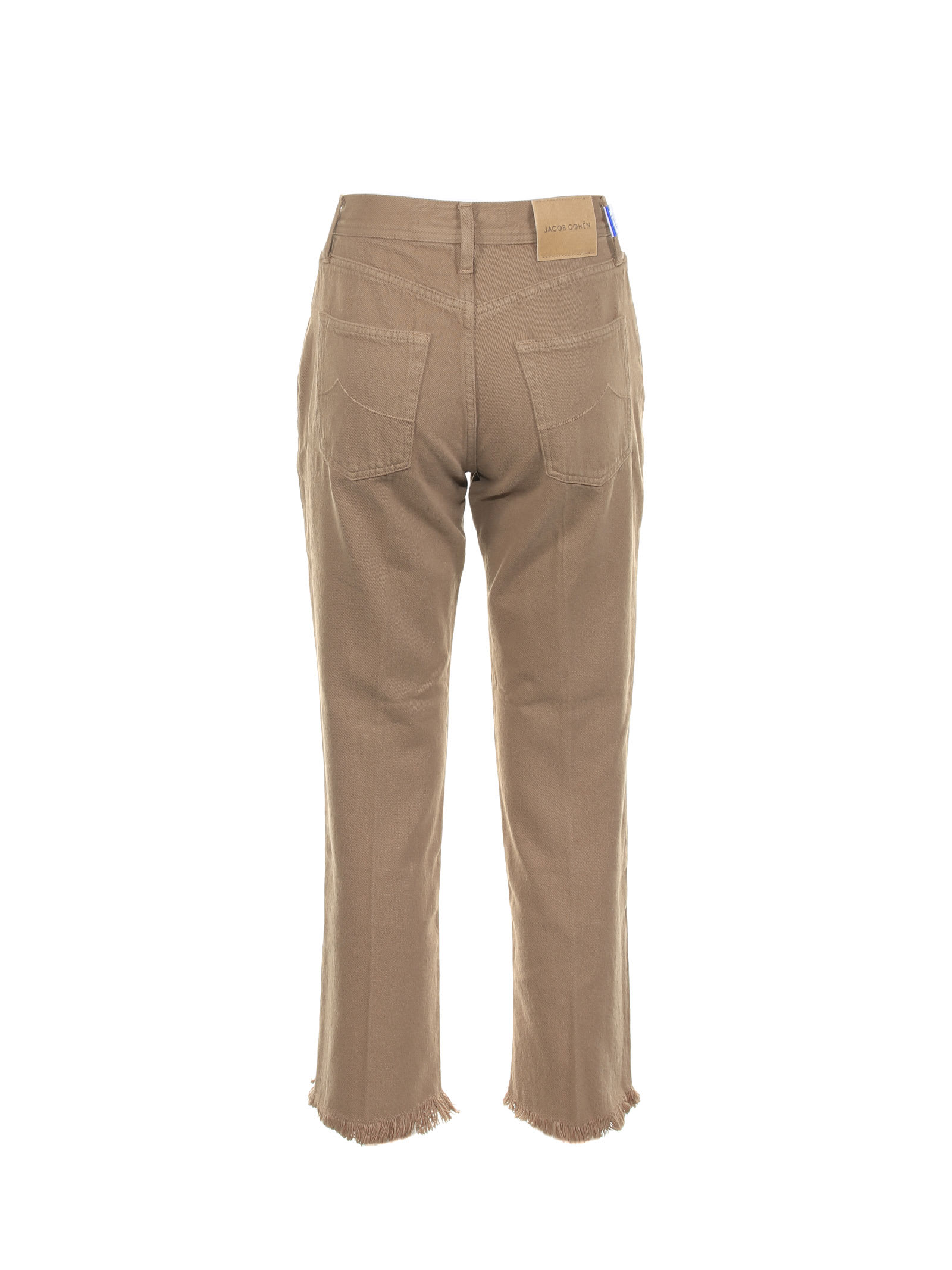 Shop Jacob Cohen 5 Pocket Jeans In Medium Camel