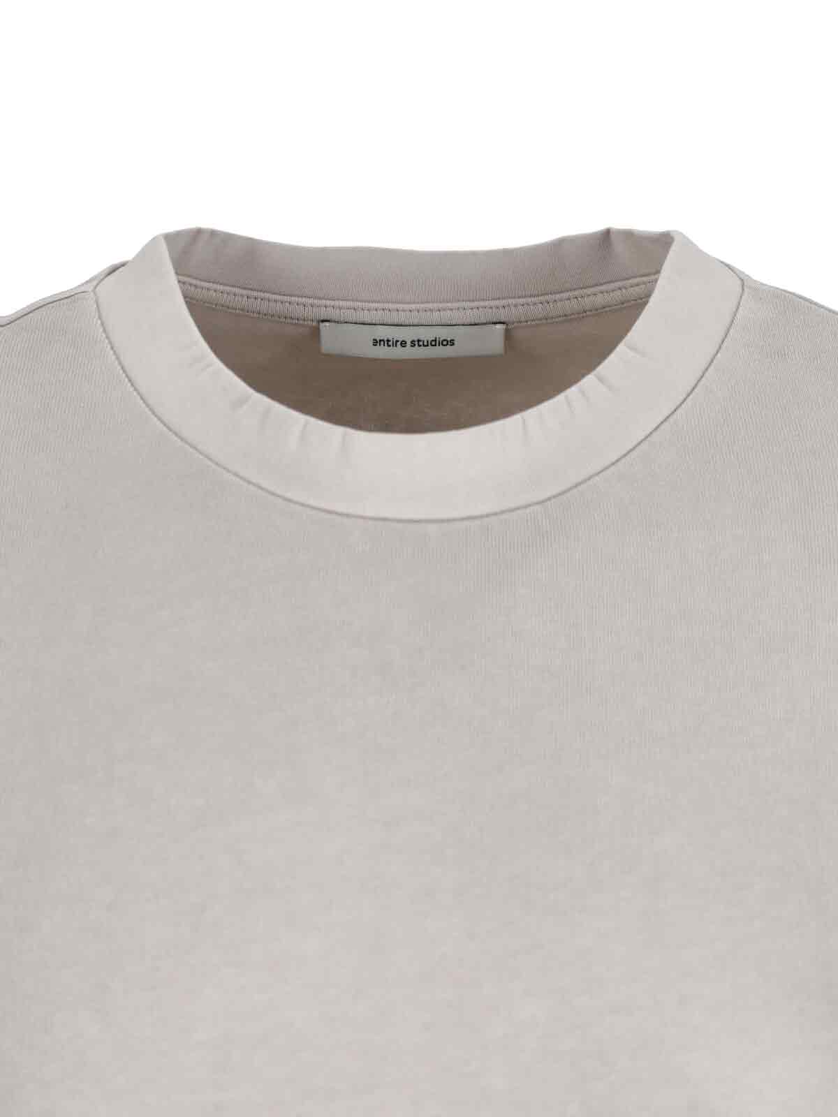 Entire Studios Cotton Jersey T-shirt In White
