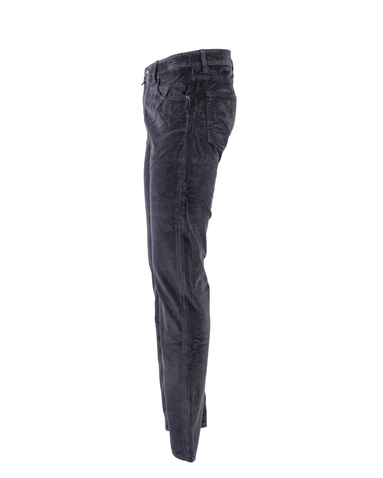 JACOB COHEN NICK RIBBED VELVET TROUSERS Man Tortora