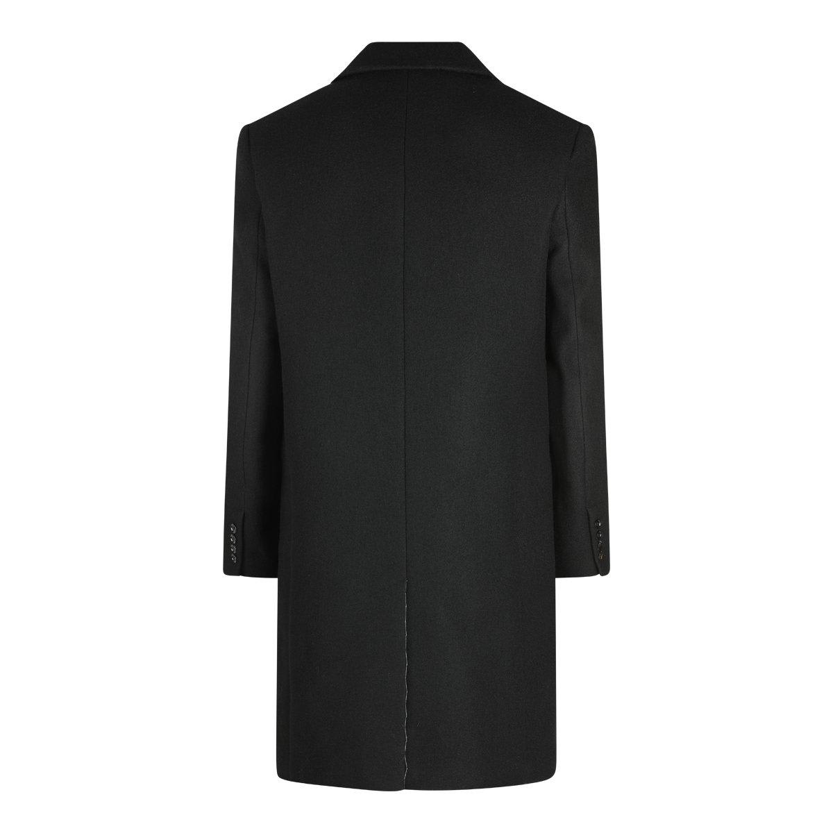 Ami Alexandre Mattiussi Wool Single-breasted Coat In Black