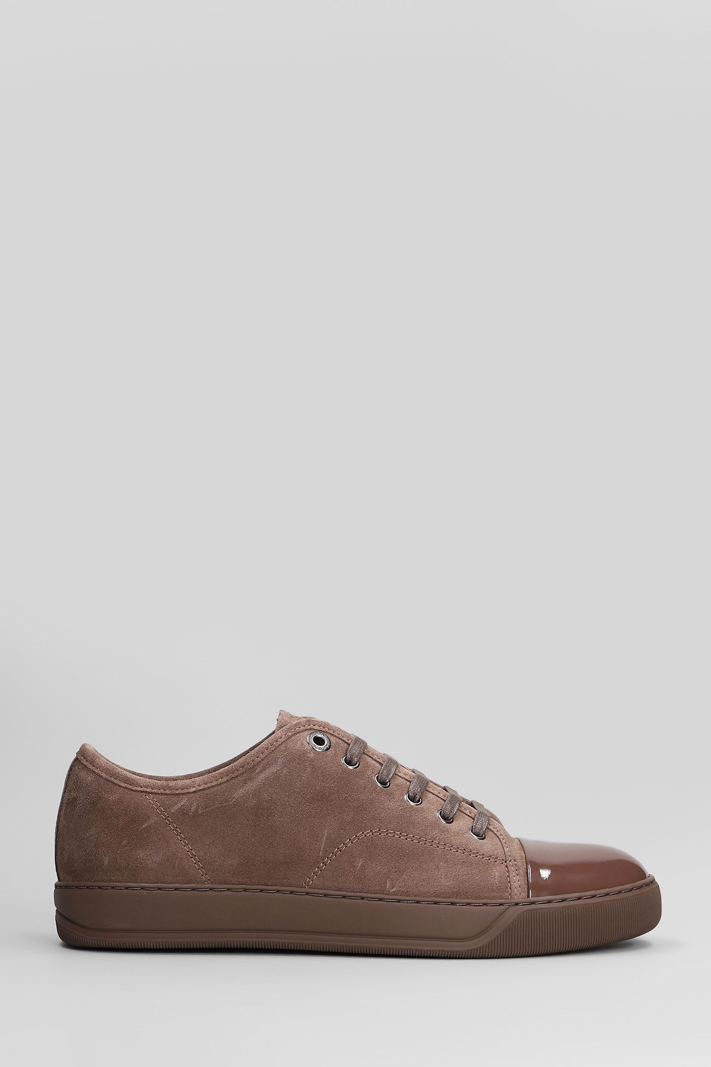 Lanvin Dbb1 Sneakers In Brown Suede In Brown