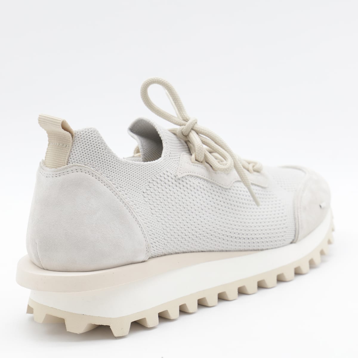 Eleventy Low Top Sneakers Chunky Sole In White