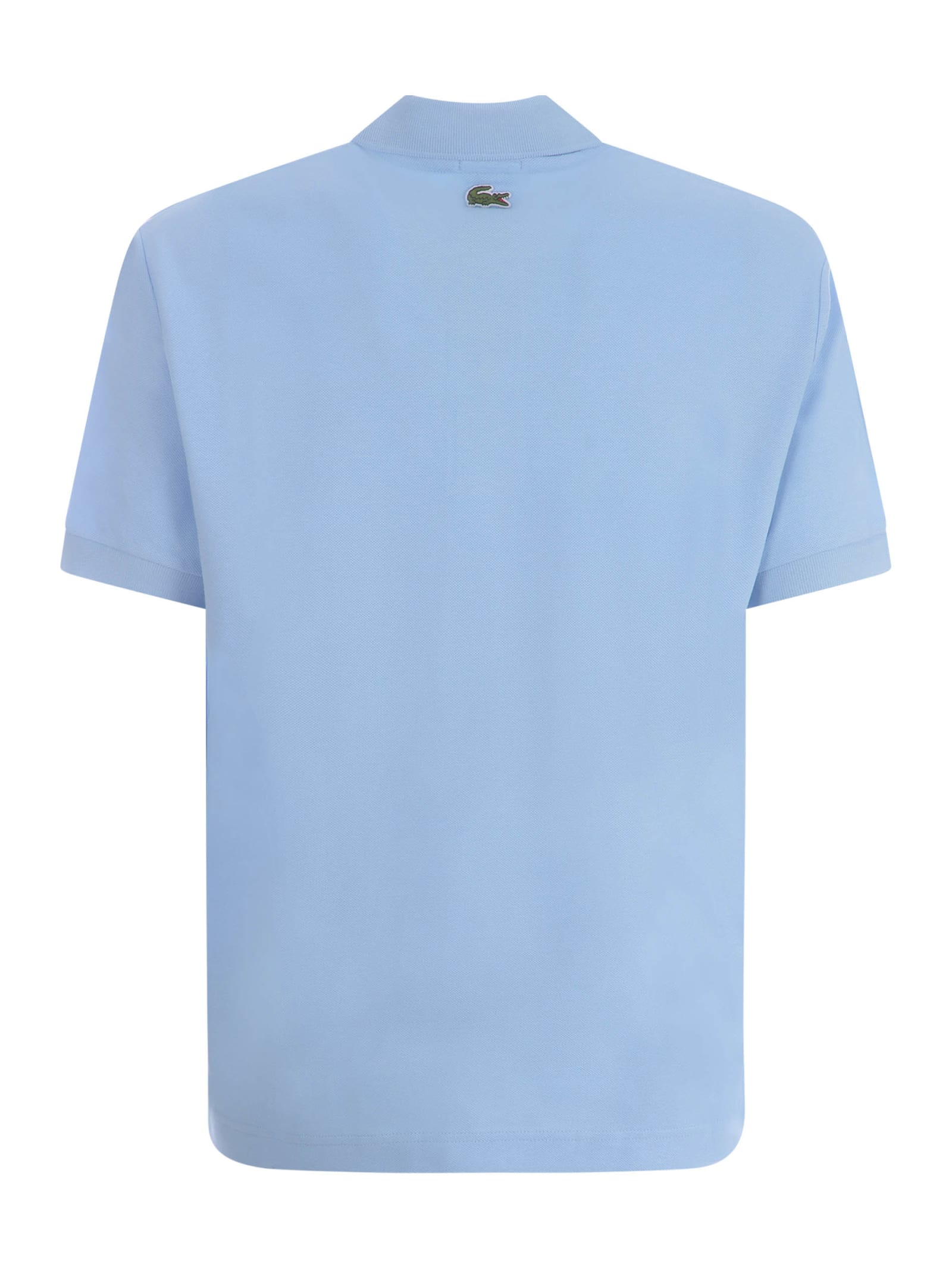 Shop Lacoste Polo Shirt  In Cotton Piqué In Celeste