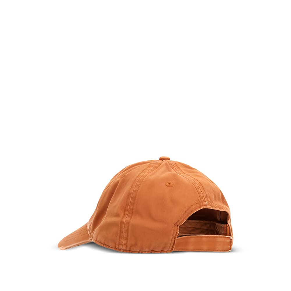 Attico Logo-embroidered Frayed-edge Hat In Brown
