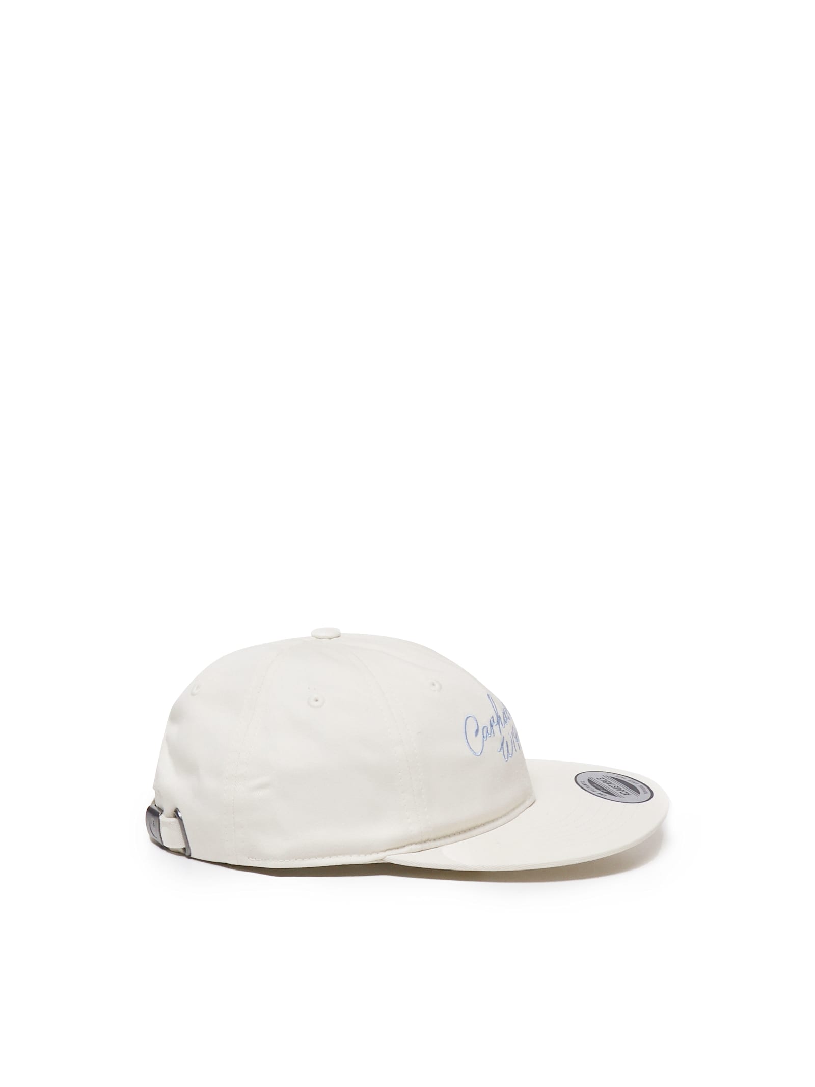 Carhartt Signature Logo-embroidery Flat-visor Cap In White