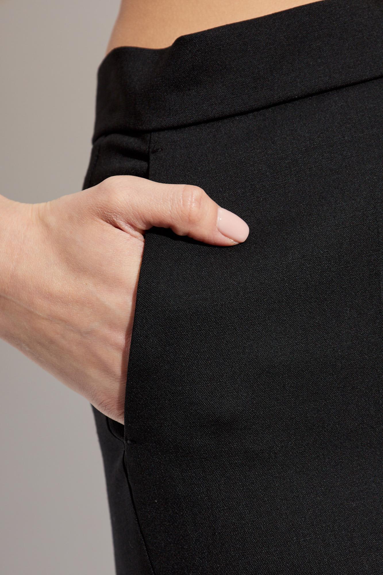 Max Mara Pleated Pants Nepeta In Black