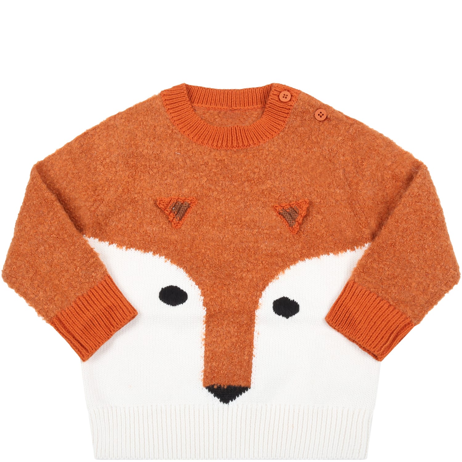 Stella McCartney Kids Multicolor Sweater For Baby Boy With Fox