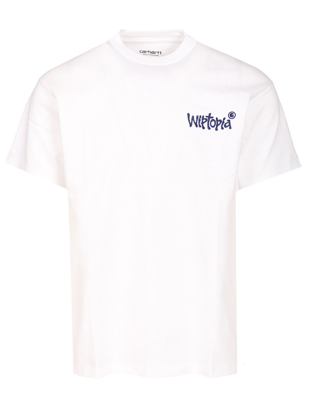 Carhartt Wiptopia Script Loose Fit T-shirt In White