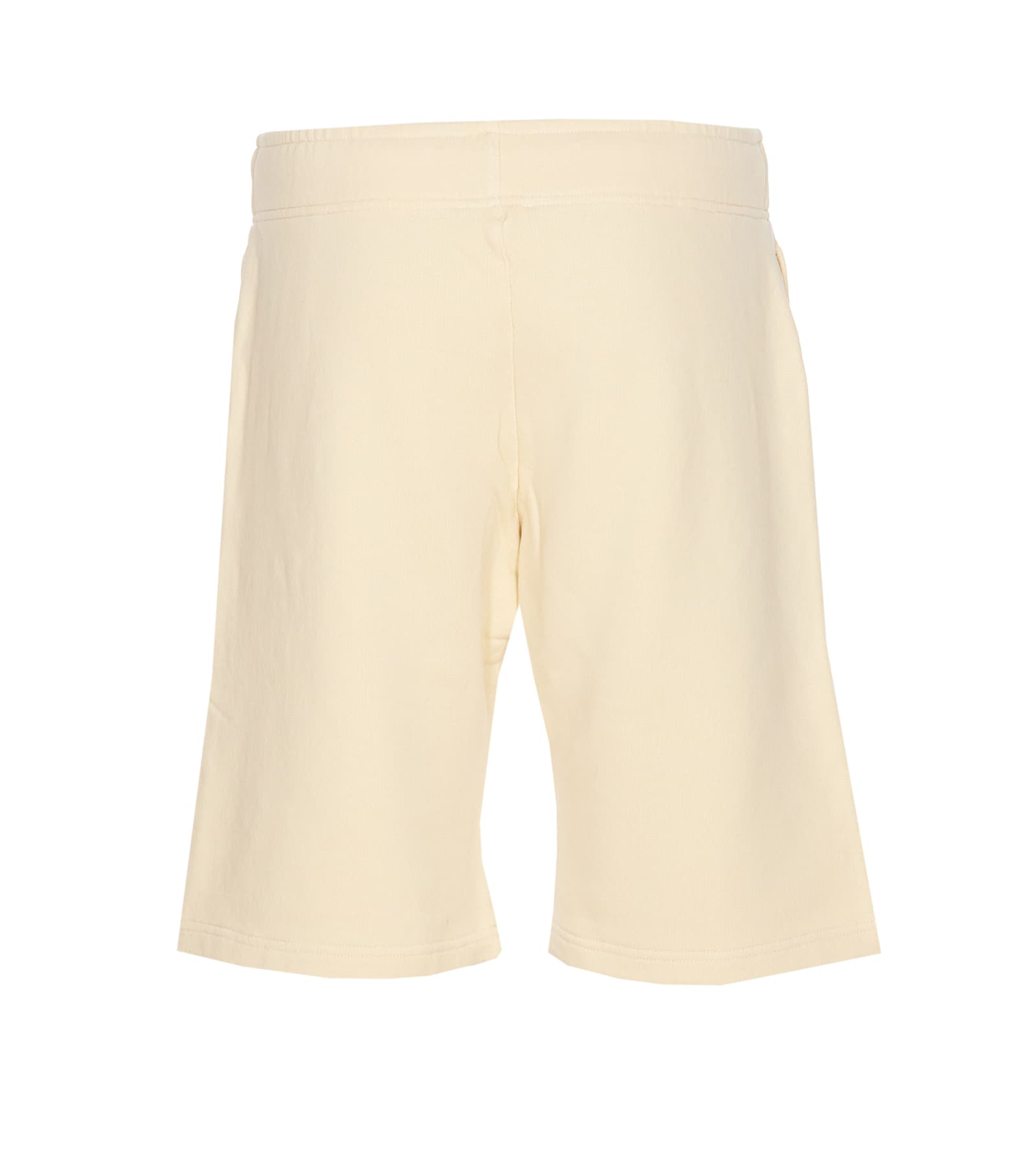 Autry Drawstring Waist Shorts Side Pockets In Beige