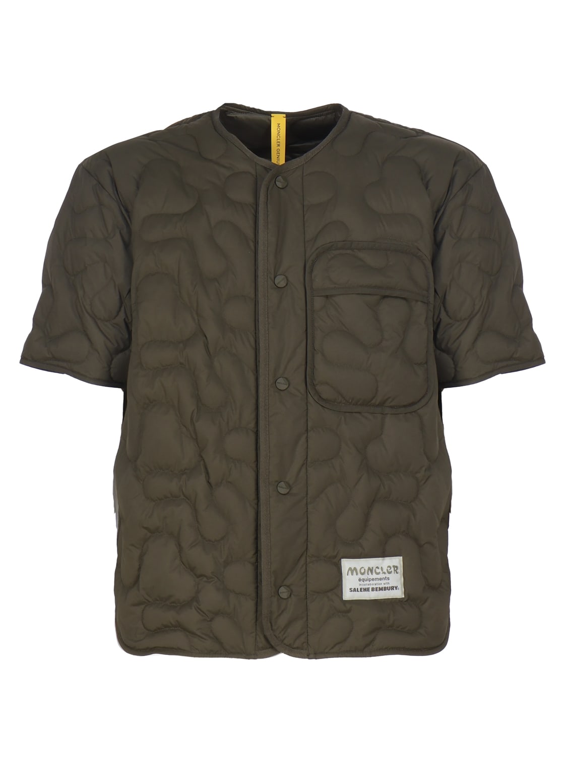Moncler Padded Shirt In Green