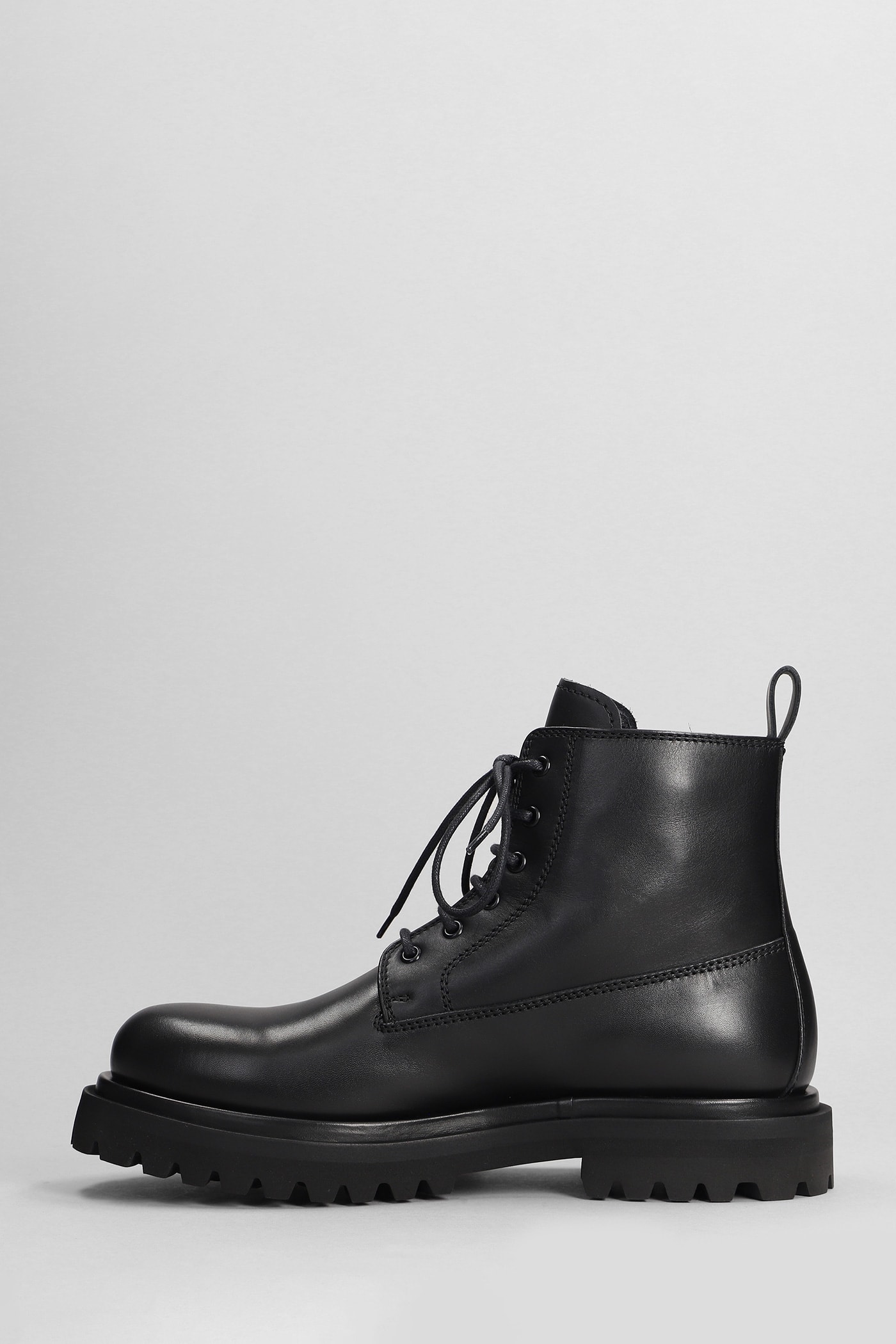 Shop Officine Creative Eventual 020 Combat Boots In Black Leather